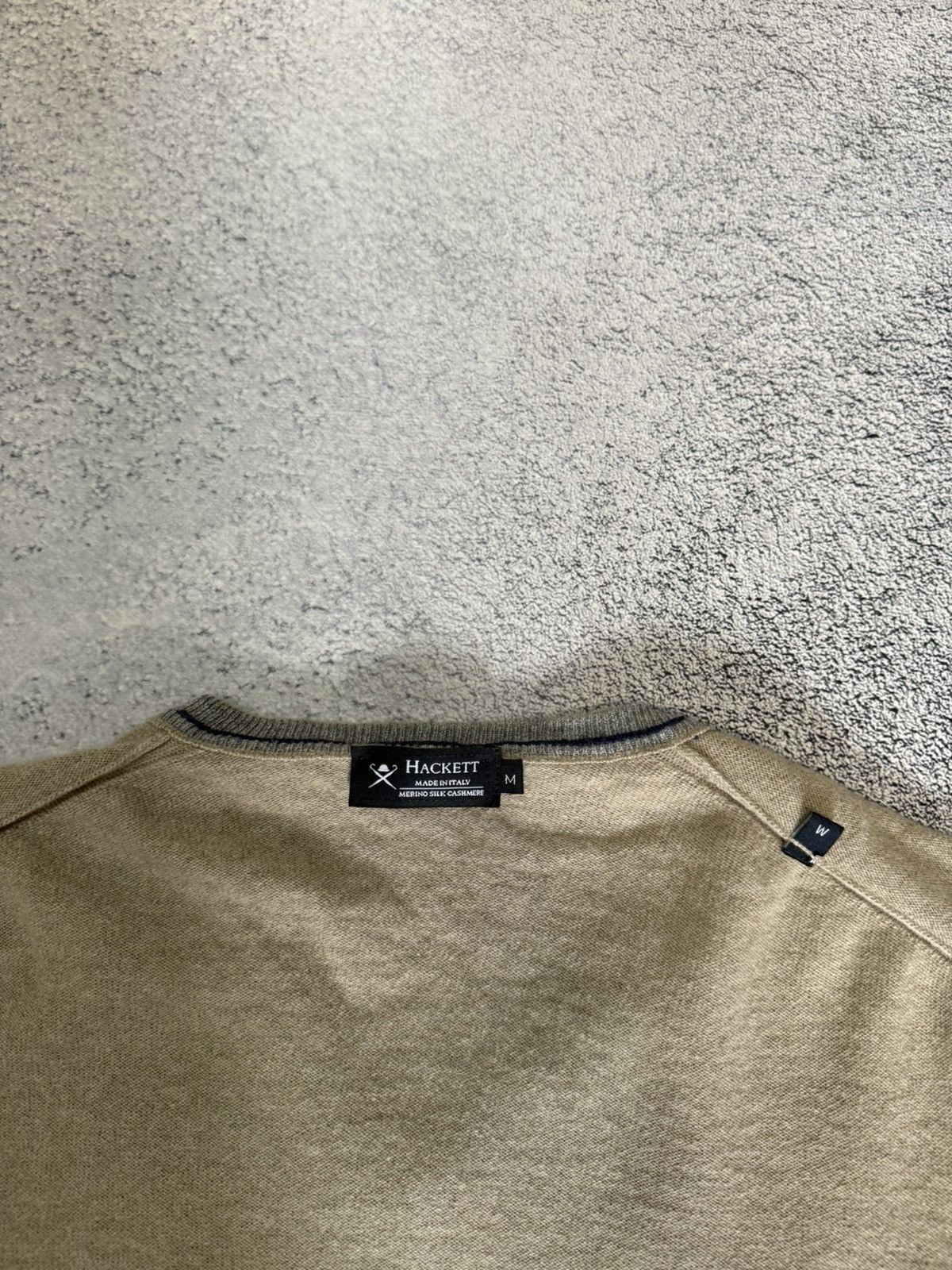 Hackett Hackett Merino Silk Cashmere Sweater Pullover M ElbowPatches Size US M / EU 48-50 / 2 - 11 Thumbnail