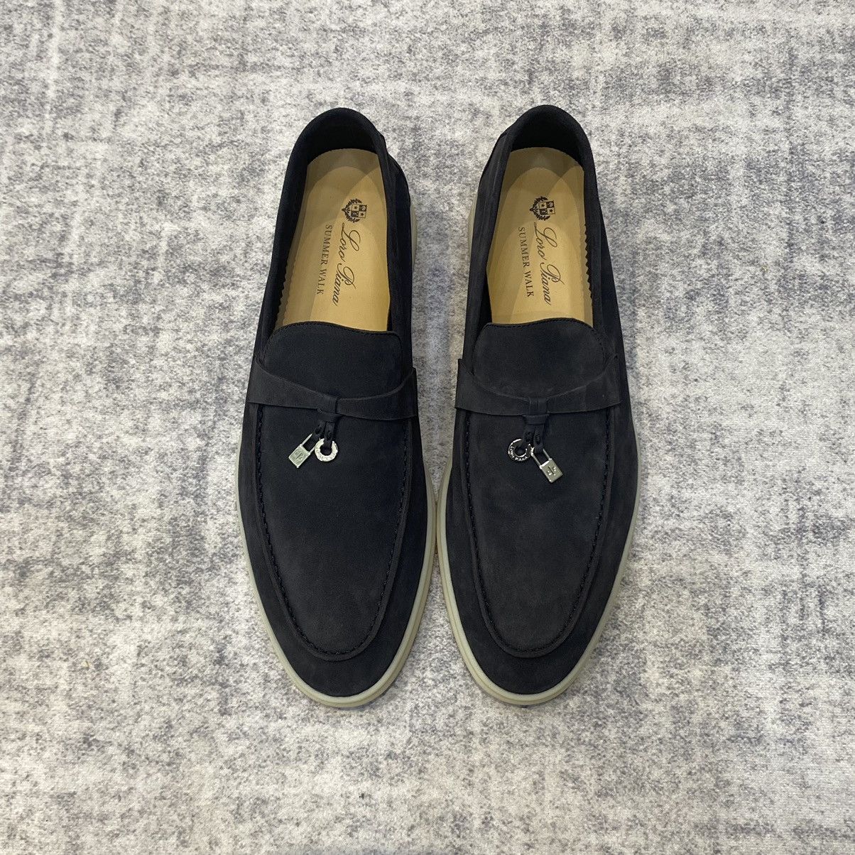Loro Piana Loro Piana Summer Charms Walk 13 Suede Argo Blue Melange Size US 9 / EU 42 - 2 Thumbnail
