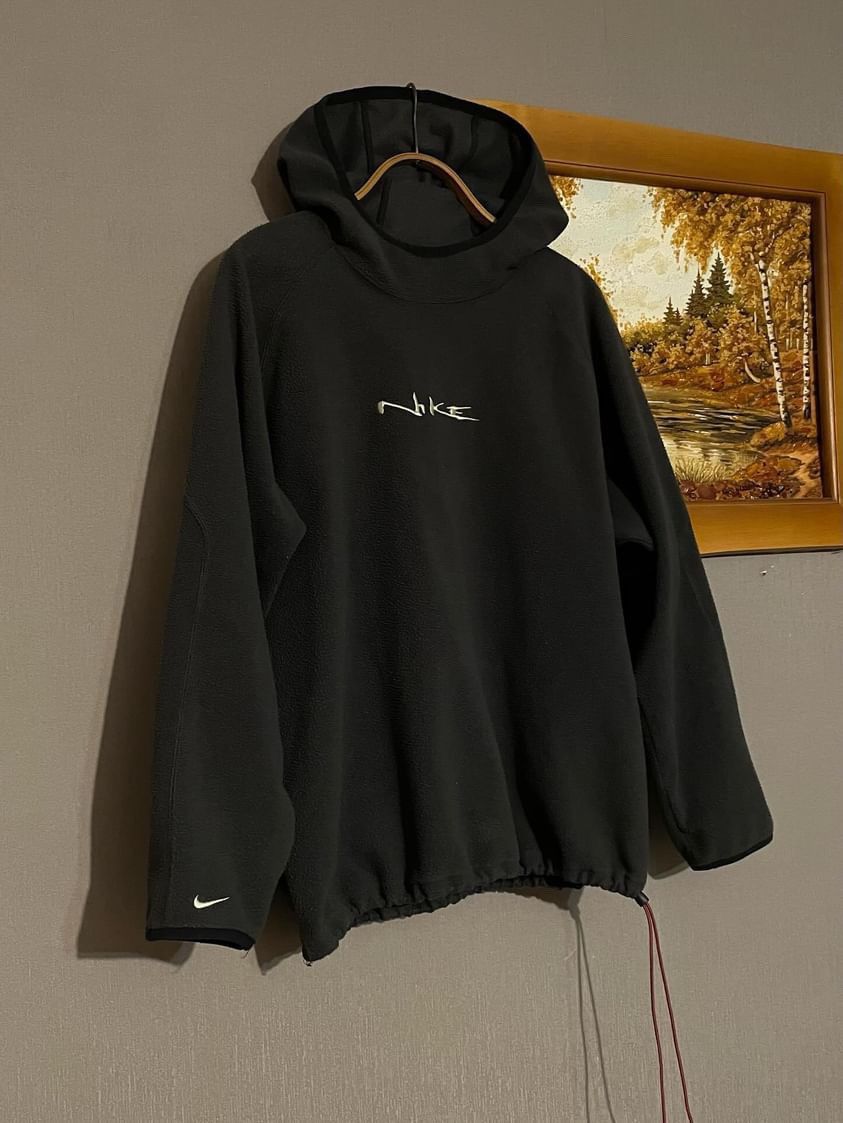 Nike Vintage Nike Ninja Fleece Hoodie 90s Size US L / EU 52-54 / 3 - 2 Thumbnail