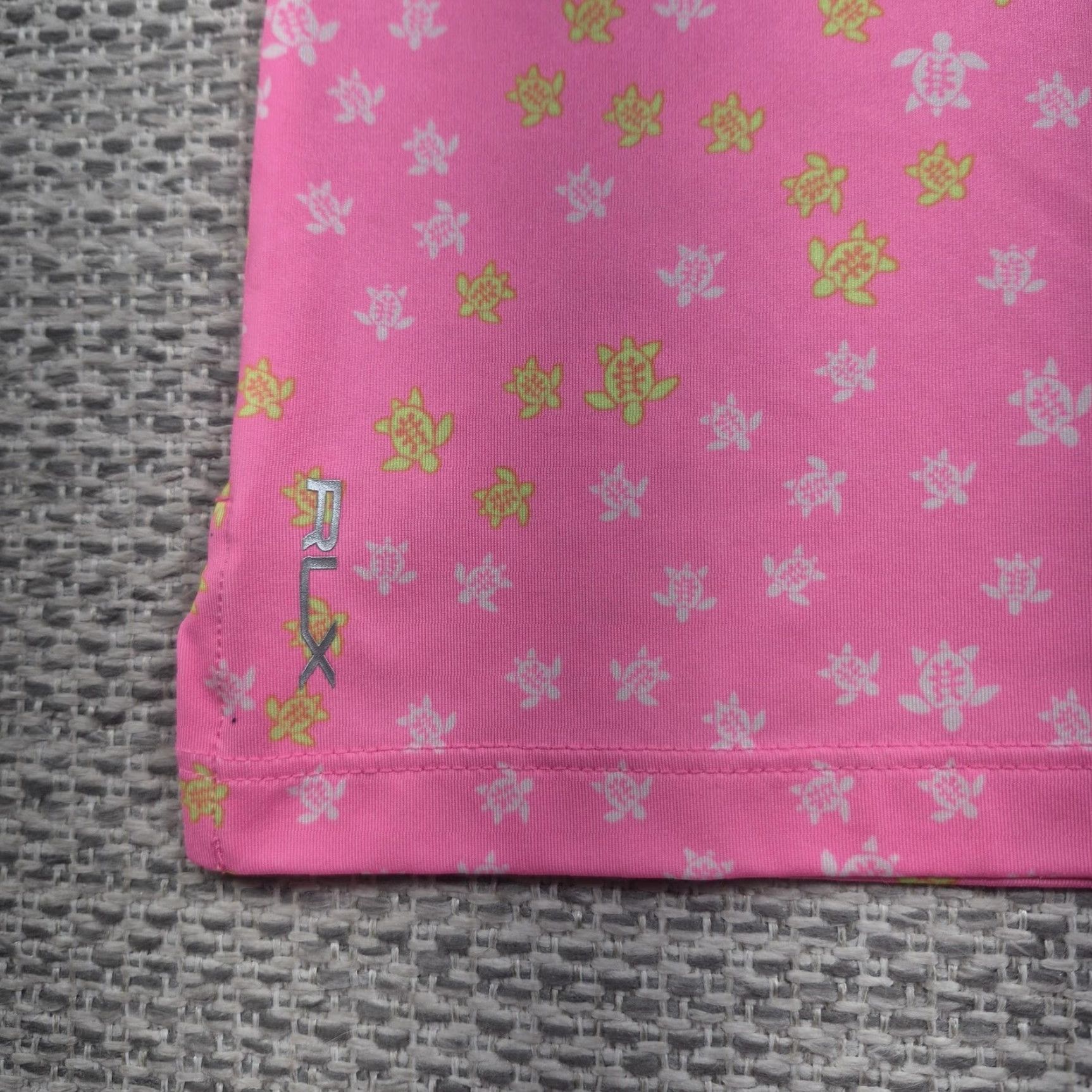 RLX Ralph Lauren RLX Ralph Lauren Polo Shirt Womens XXS Pink Turtle Print Golf Stretch Sleeveless Size XXS / US 00 / IT 34 - 7 Thumbnail