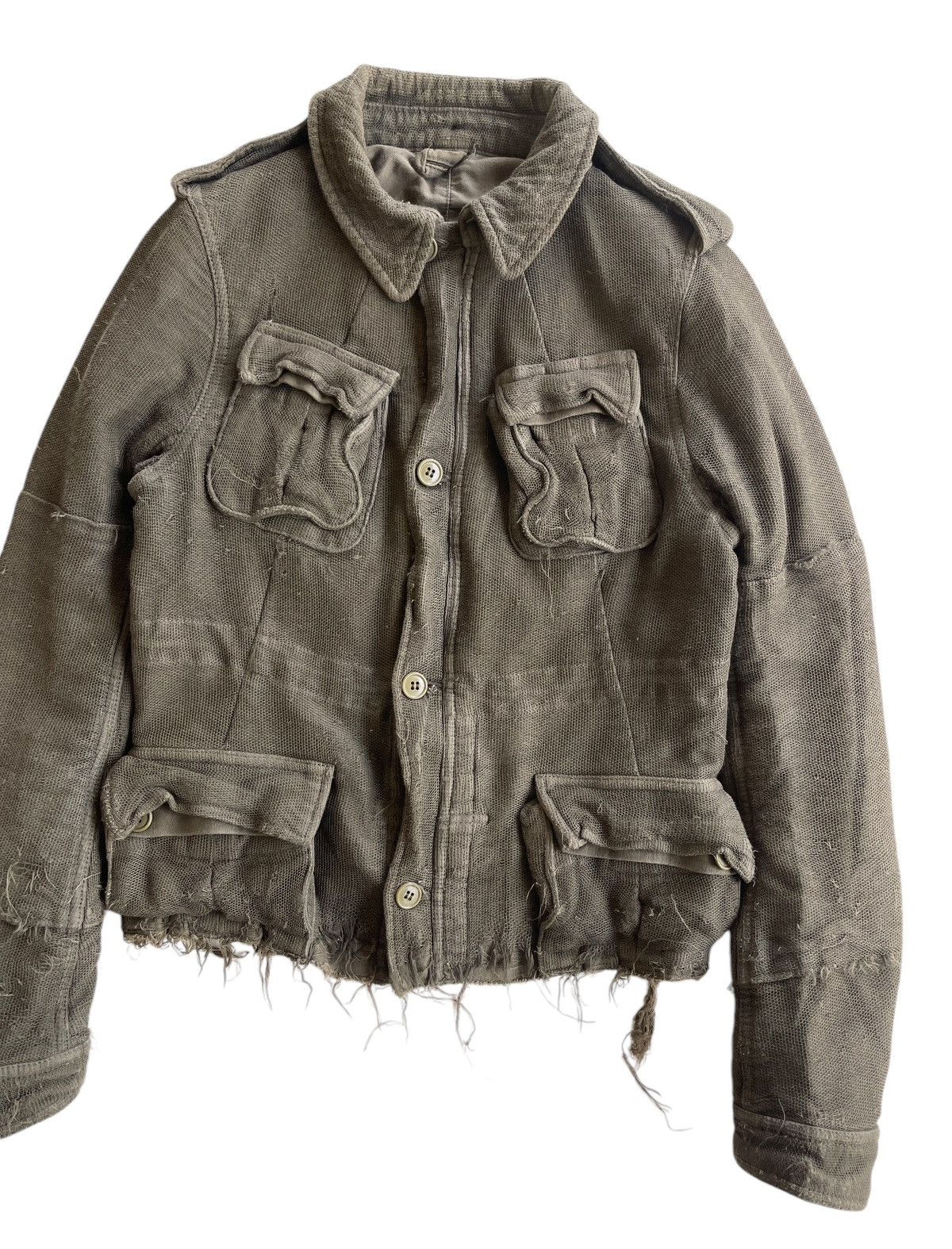 Maison MIHARA YASUHIRO AW05 Miharayasuhiro distressed Pattern cargo jacket Size M / US 6-8 / IT 42-44 - 4 Thumbnail