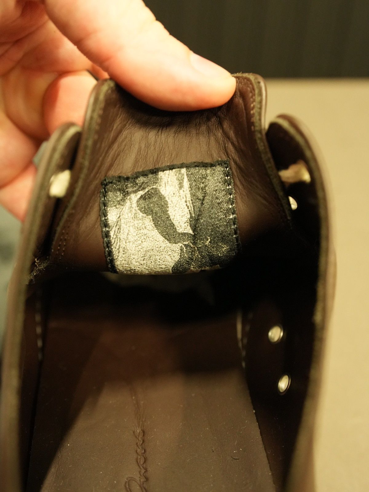 Rick Owens × Rick Owens Drkshdw Rick Owens Brown Leather Low Top Sneakers Size US 8 / EU 41 - 9 Thumbnail