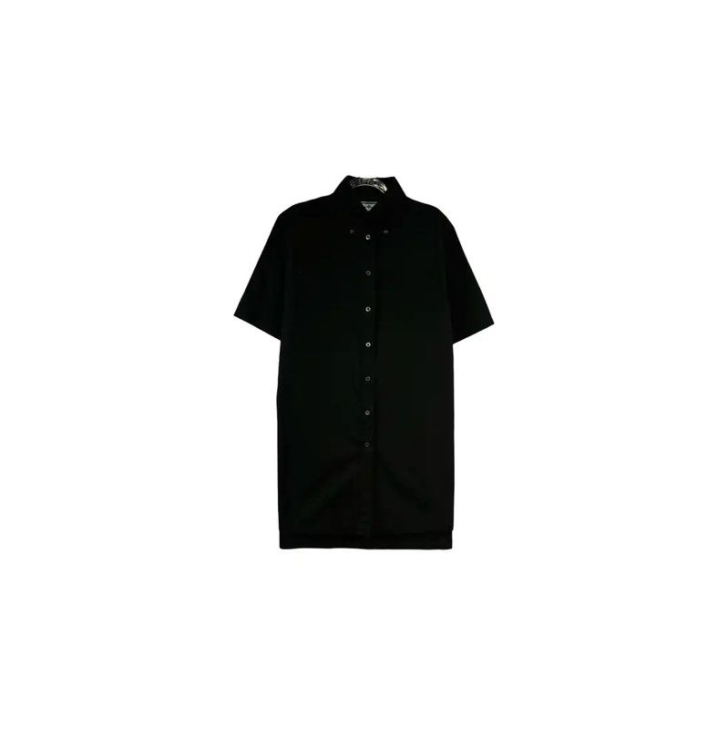 Prada Prada Black Cotton Summer Button-Up Shirt Size S / US 4 / IT 40 - 1 Thumbnail