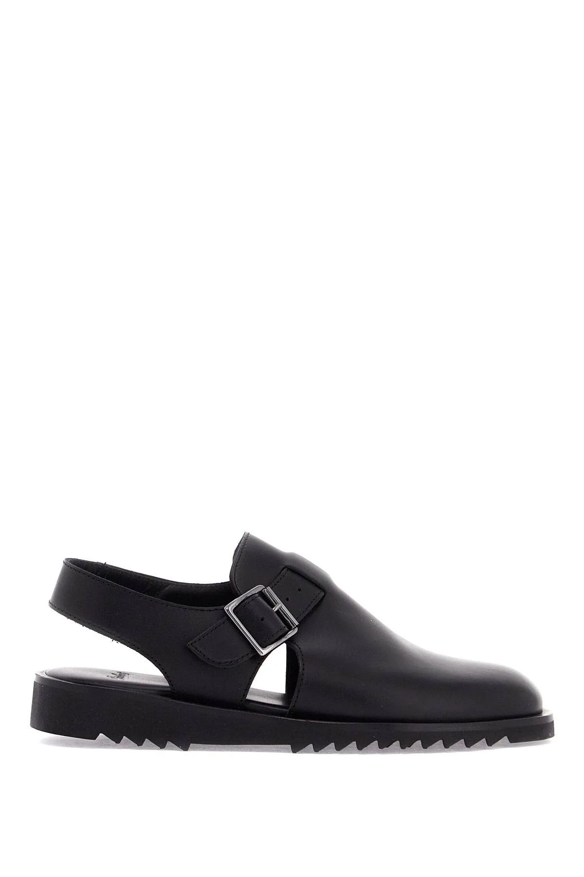 Paraboot o1s22i1n1224 Smooth Leather Sabots in Black Size US 9 / IT 39 - 1 Thumbnail