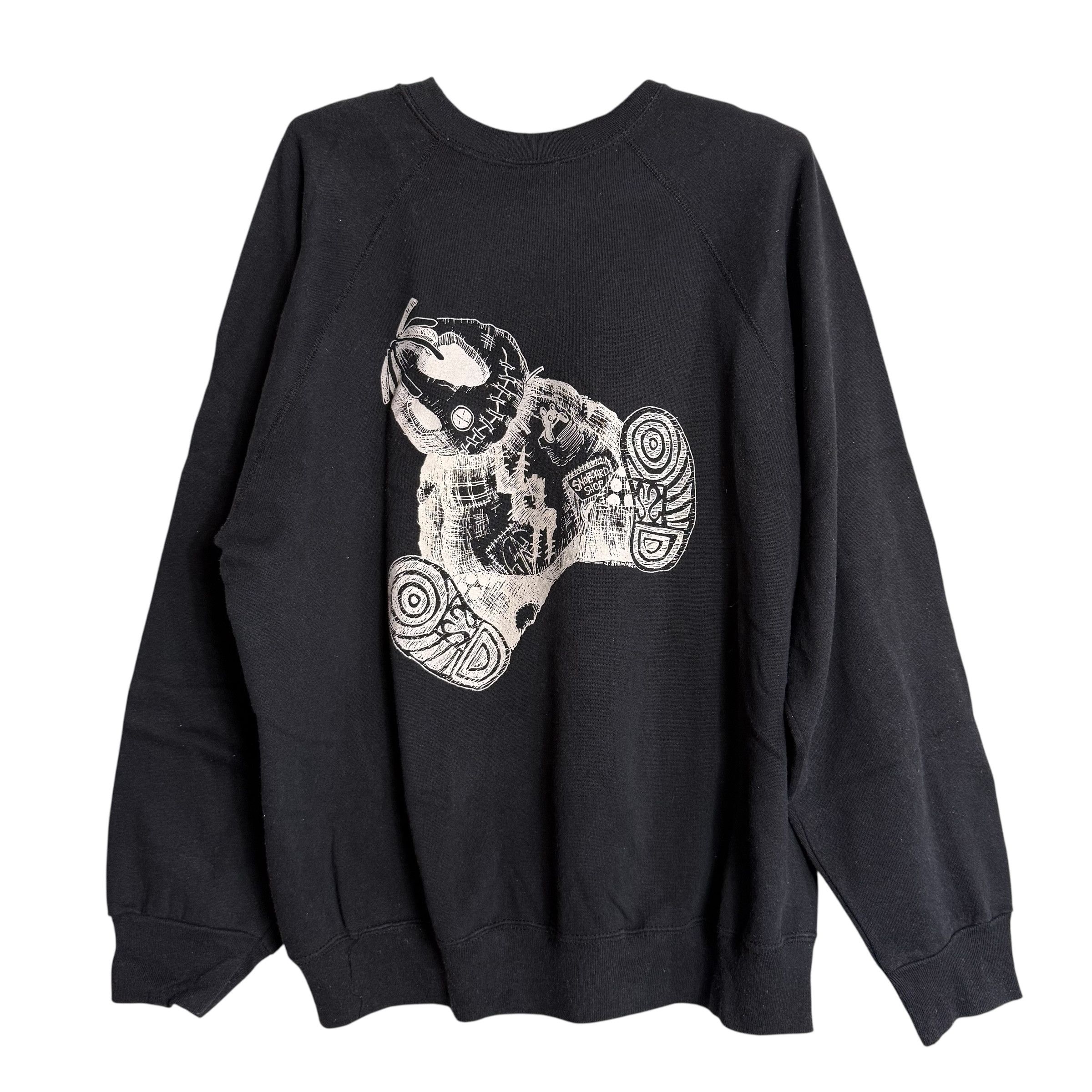 Vintage 🔥RARE🔥Vintage Snoboard Shop Graphic J.Stewart Sweatshirt Size US XL / EU 56 / 4 - 3 Thumbnail