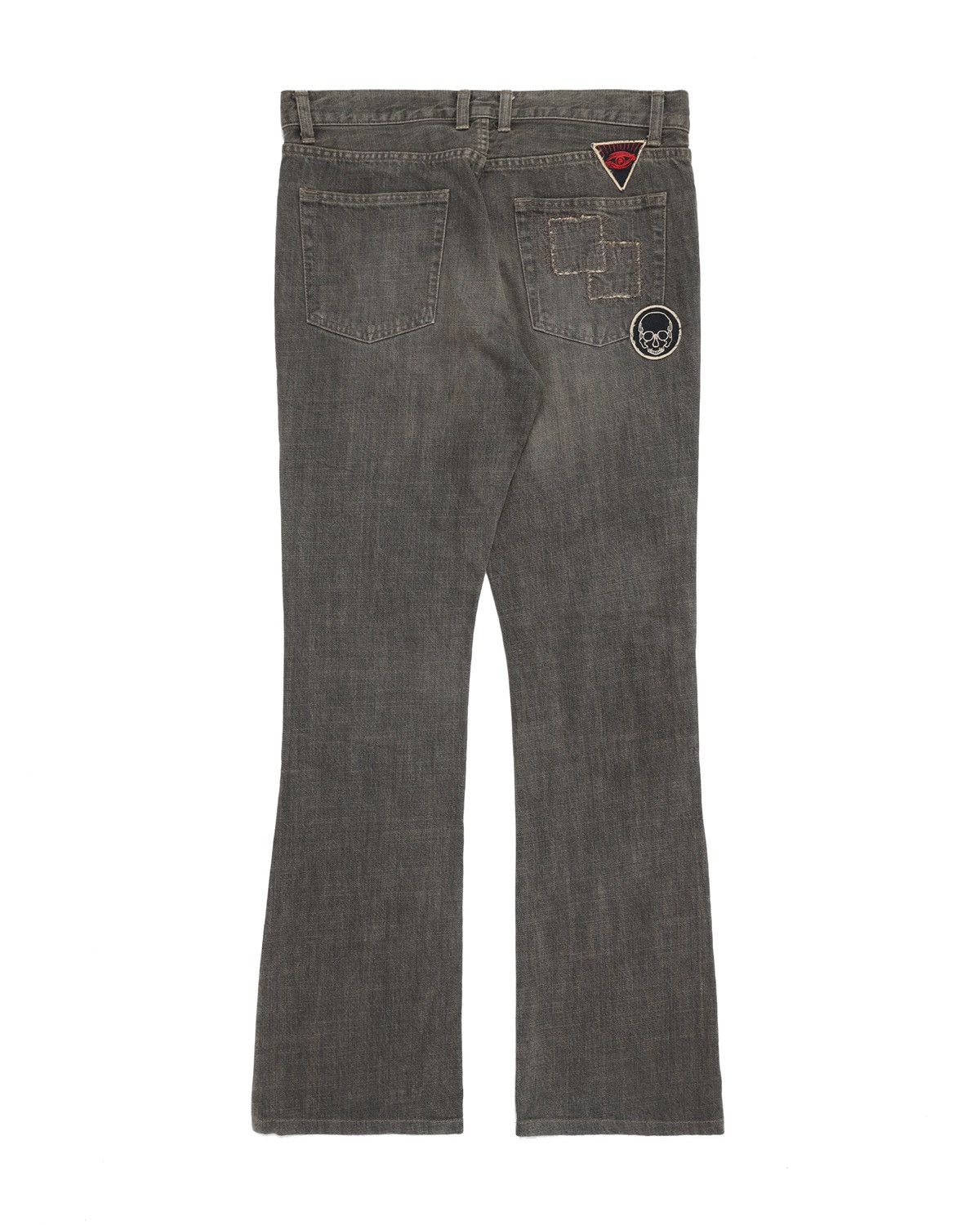 SCHLUSSEL lace up flare jeans