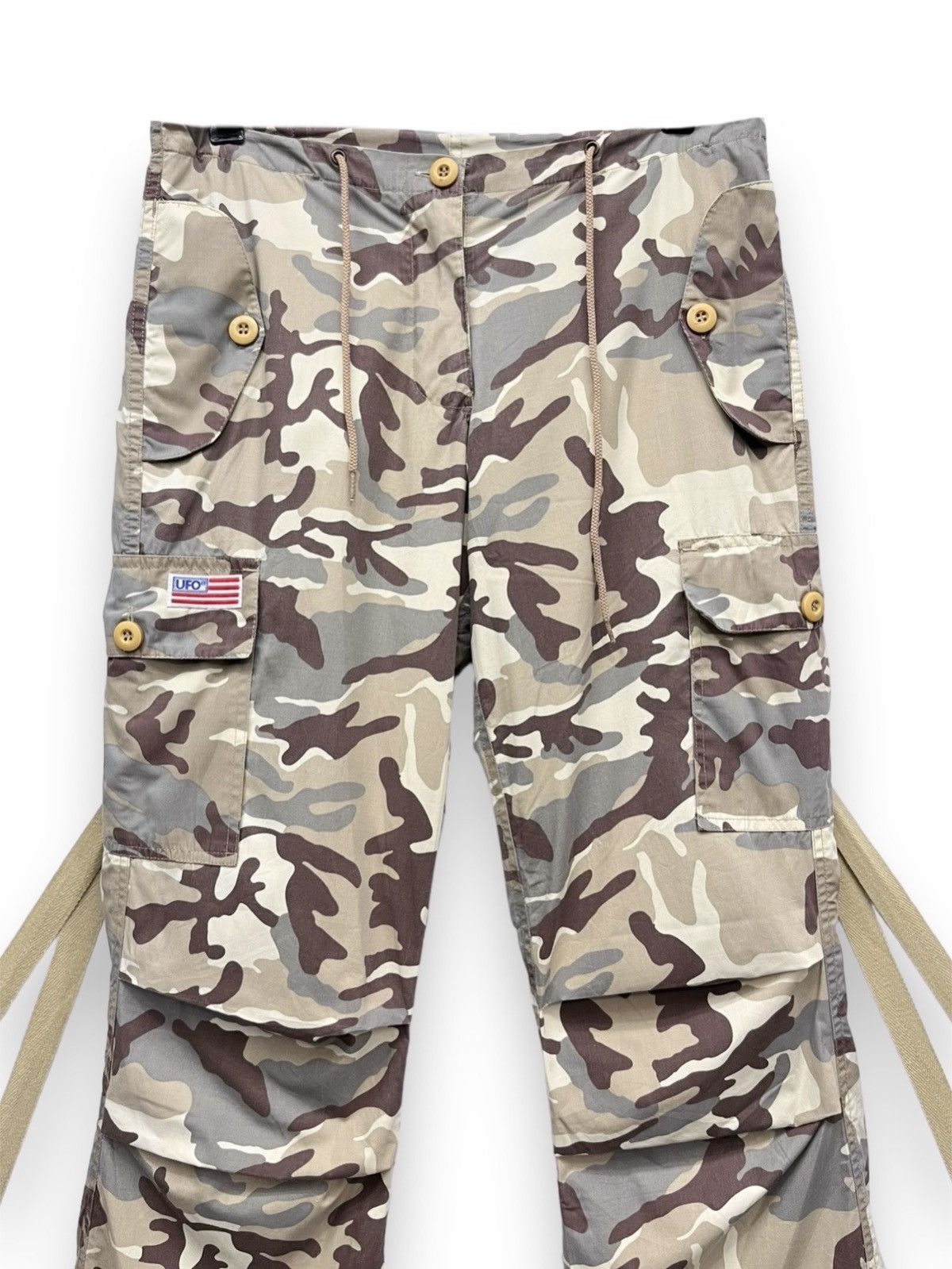 Japanese Brand UFO Drawstring Bondage Urban Camouflage Streetwear Dance Size US 29 - 8 Thumbnail