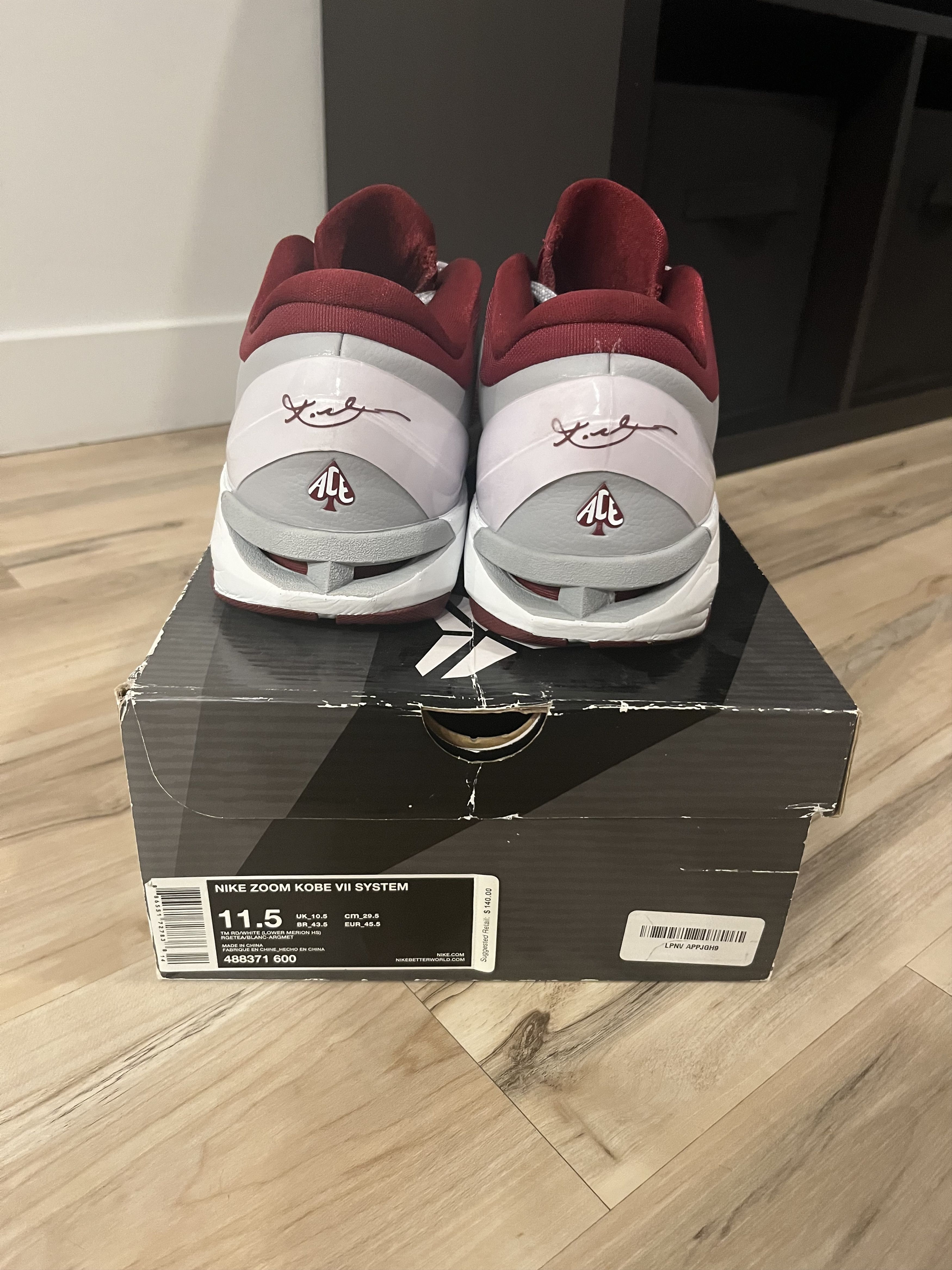 Nike Nike Kobe 7 Lower Merion Aces Size US 11.5 / EU 44-45 - 5 Thumbnail