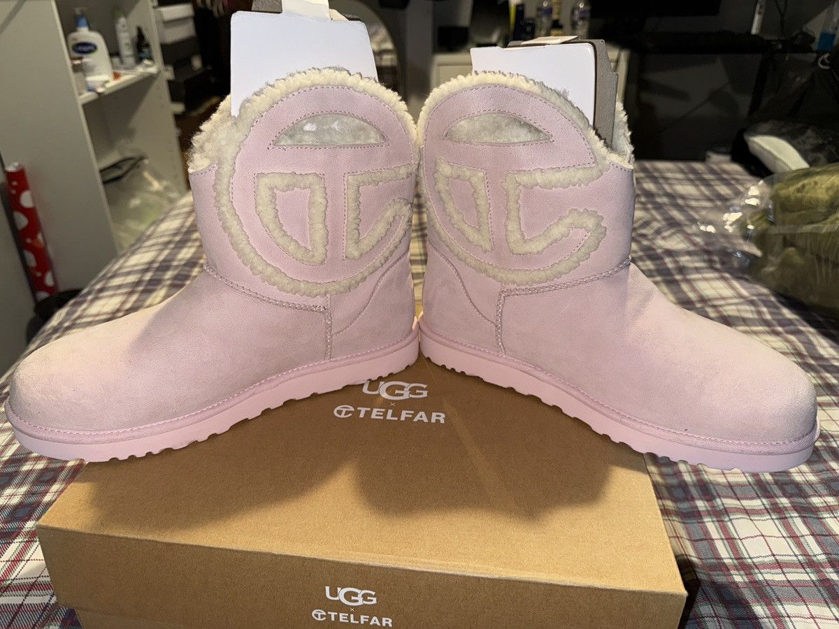Telfar × Ugg UGG x Telfar Logo Mini Boot Pink Size US 11 / EU 44 - 1 Thumbnail
