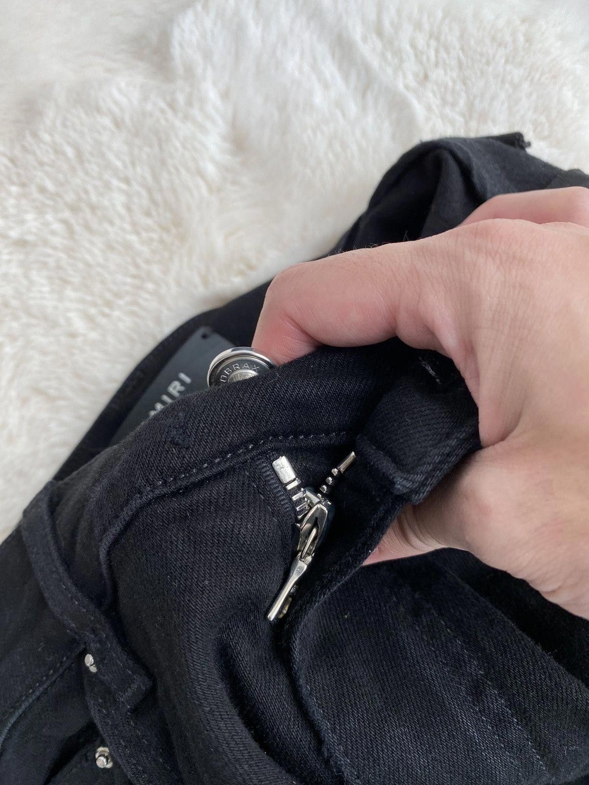Amiri Amiri Black Track Denim Jeans Size US 30 / EU 46 - 7 Thumbnail