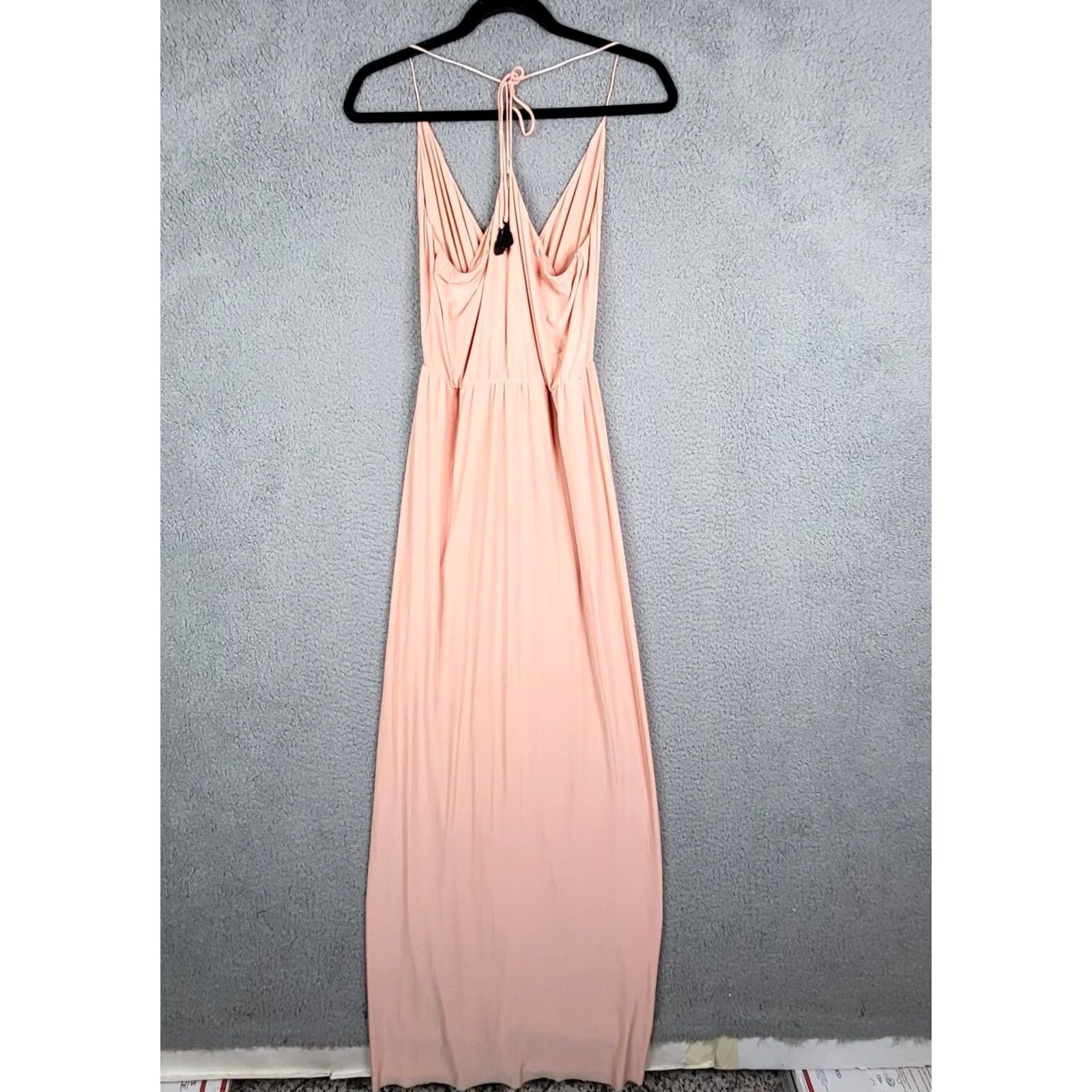 MISA Los Angeles MISA Los Angeles Women's Blush Pink Party Cocktail Dress XS Midi A-Line V-Neck Sleeveless Flaws Pattern: Solid Color: Pink Brand: Misa Los Angeles Size XS / US 0-2 / IT 36-38 - 5 Thumbnail