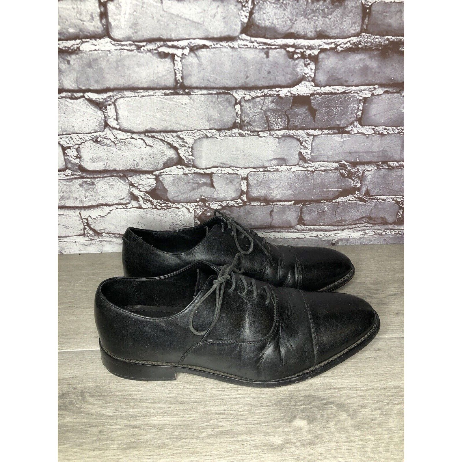 Other ANTHONY VEER Essentials Black Leather Goodyear Oxfords Cap T Size US 10 / EU 43 - 15 Thumbnail