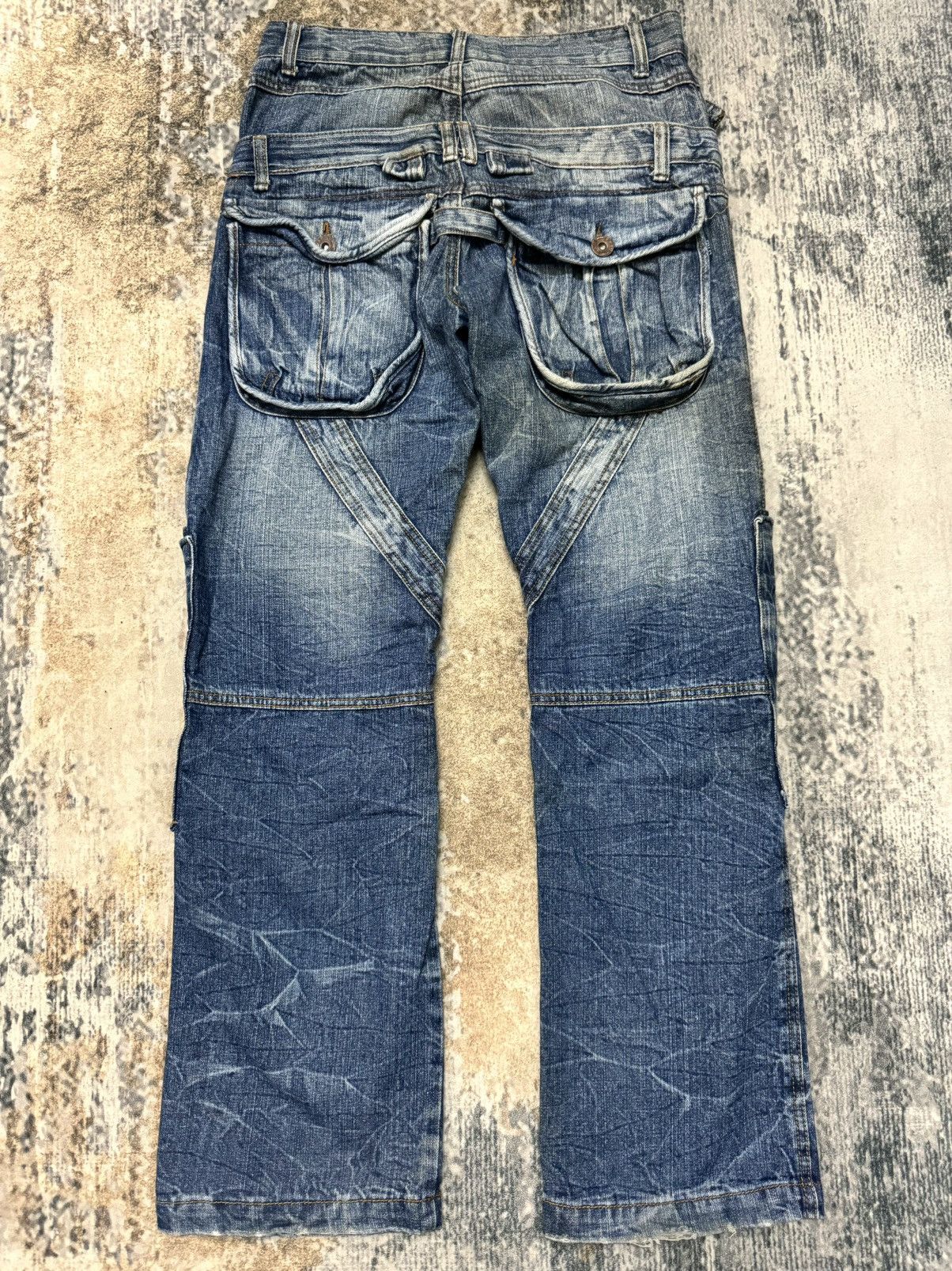 Japanese Brand Aston Urban Jeans Pocket Bush Pant Button Denim Size US 30 / EU 46 - 2 Thumbnail