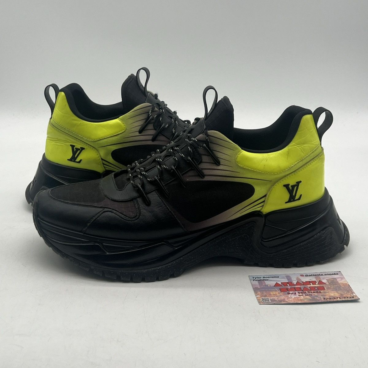 Louis Vuitton Louis Vuitton Run Away Pulse Black Neon Yellow Size US 8.5 / EU 41-42 - 1 Thumbnail