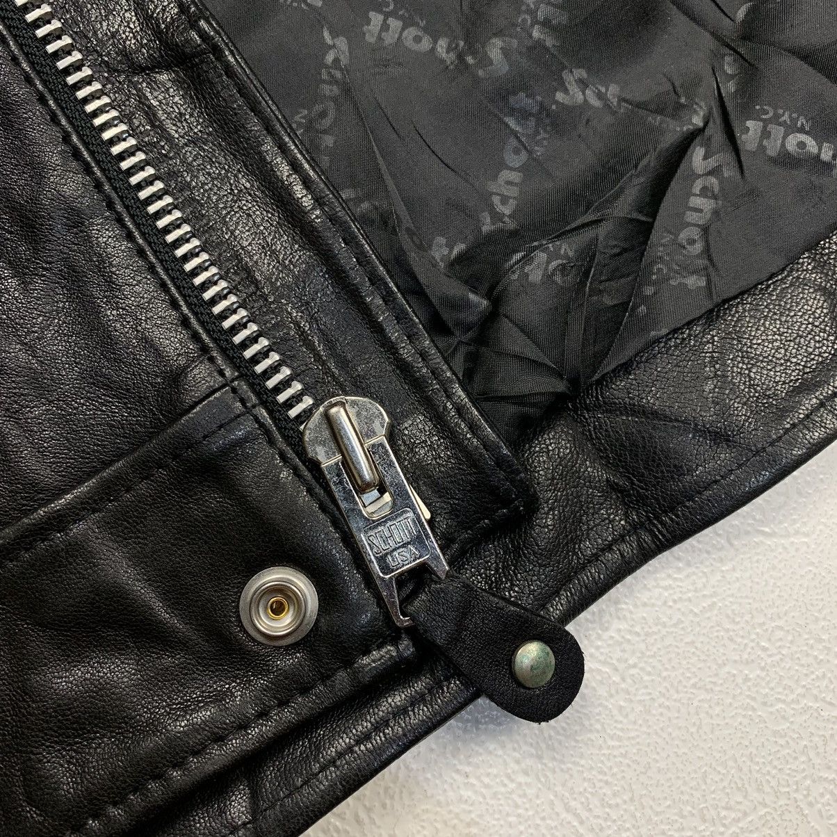 RRL Ralph Lauren × Schott Schott Hooded bikers leather jacket Size US M / EU 48-50 / 2 - 11 Thumbnail