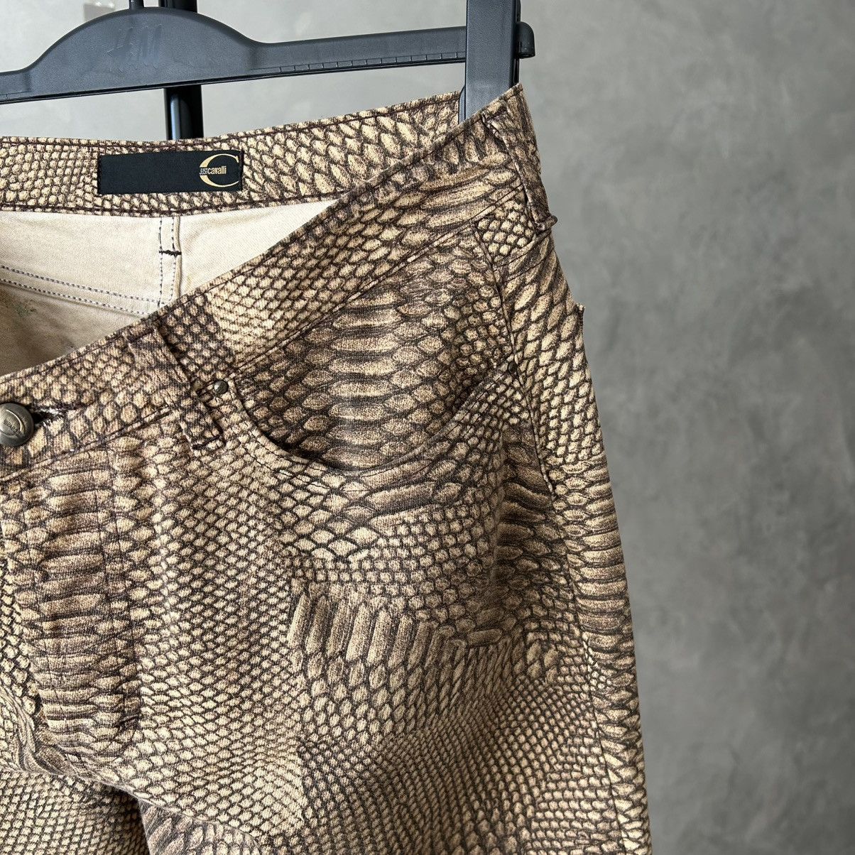 Just Cavalli 00s Just Cavalli Python Snakeskin Flared Pants Size US 32 / EU 48 - 12 Thumbnail