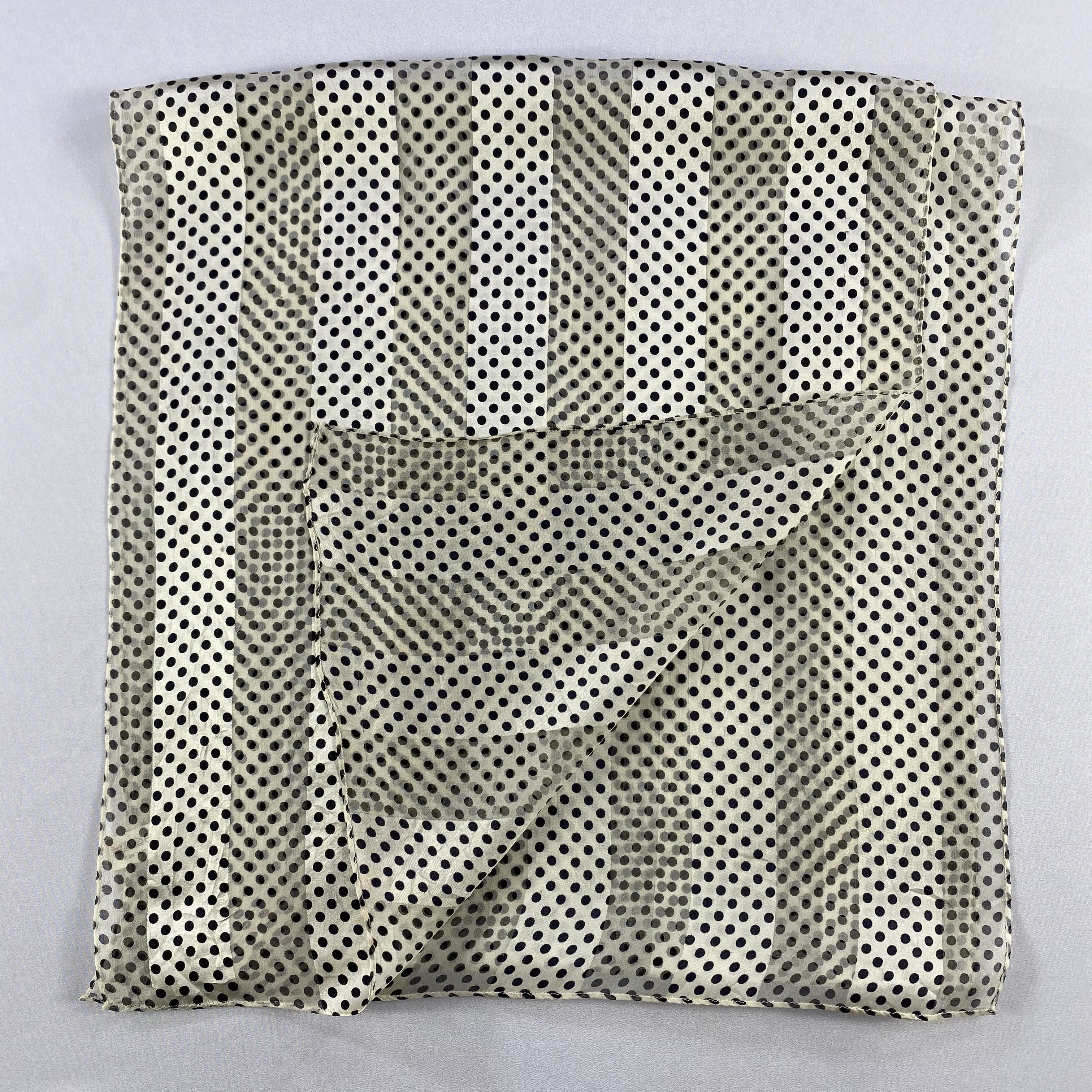 Japanese Brand × Vintage Vintage Polka Dot Silk Scarf SS073 Size ONE SIZE - 4 Thumbnail
