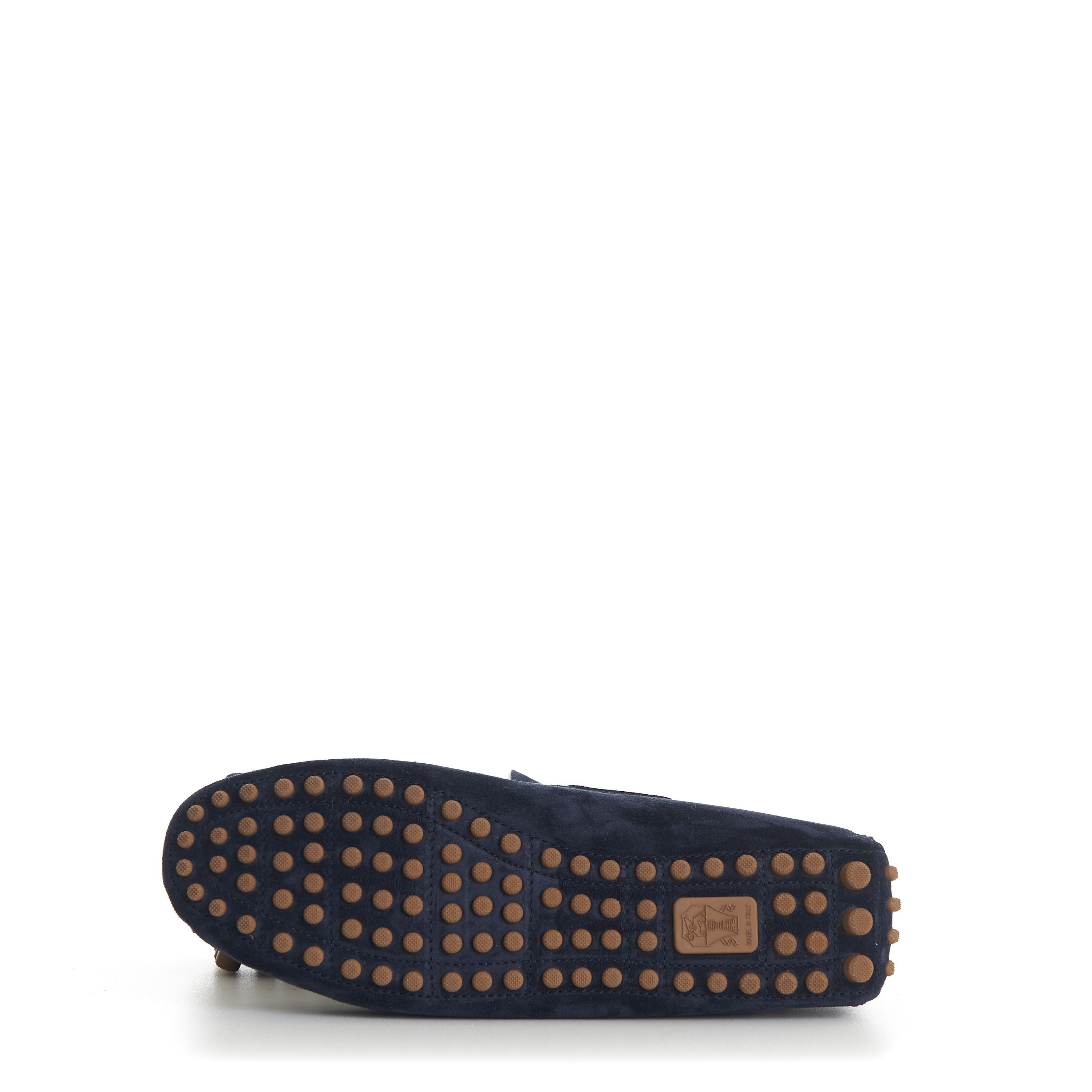 Brunello Cucinelli Dark Blue Driver Shoes Moccasin - Suede Calfskin Size US 8.5 / EU 41-42 - 10 Thumbnail