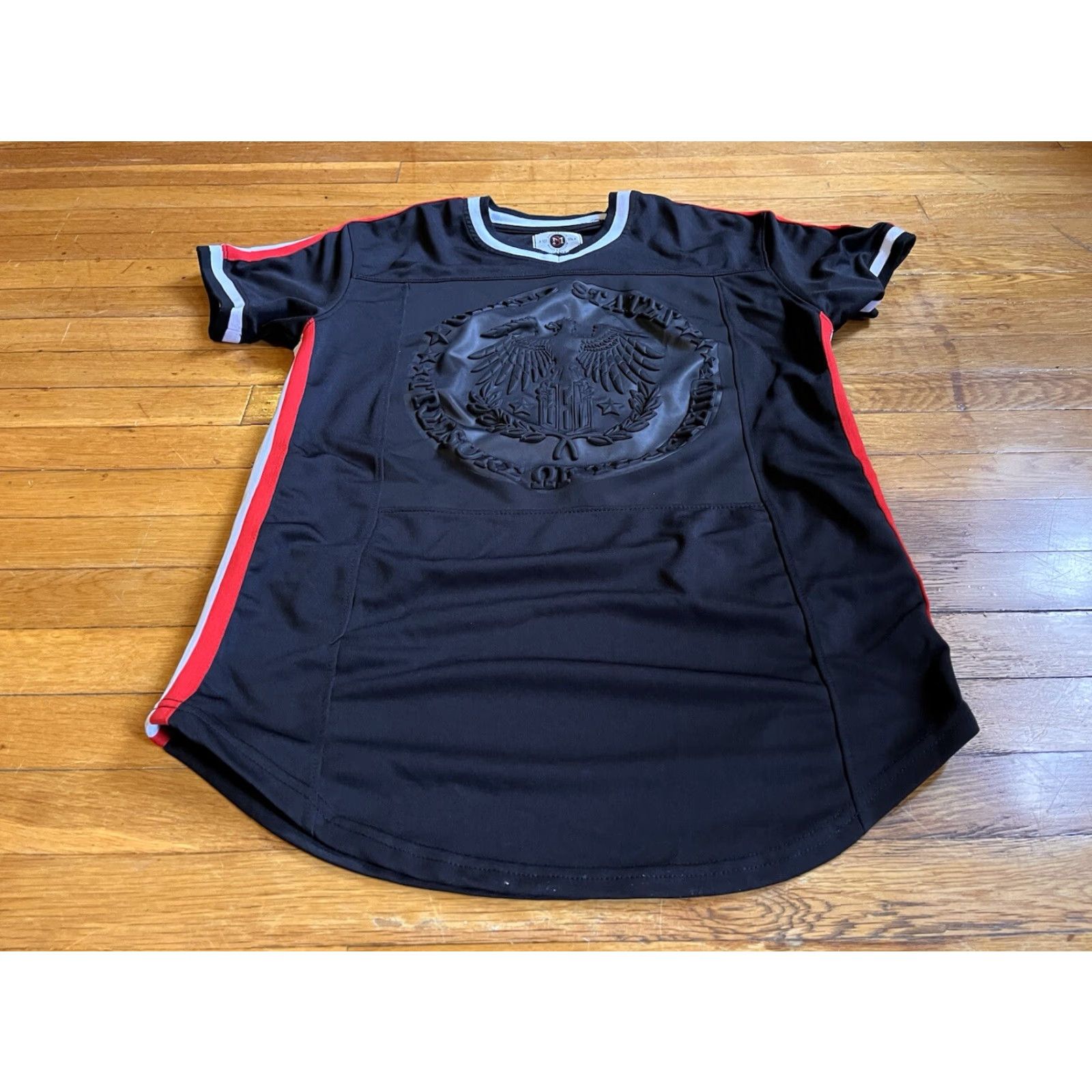 Vintage Bleeker & Mercer United States Treasure Of The Trend Shirt Men’s Large Black 3D Shirt Mens L Black USA Hip Hop Graphic Print Crew Neck Short Sleeve Size US L / EU 52-54 / 3 - 2 Thumbnail