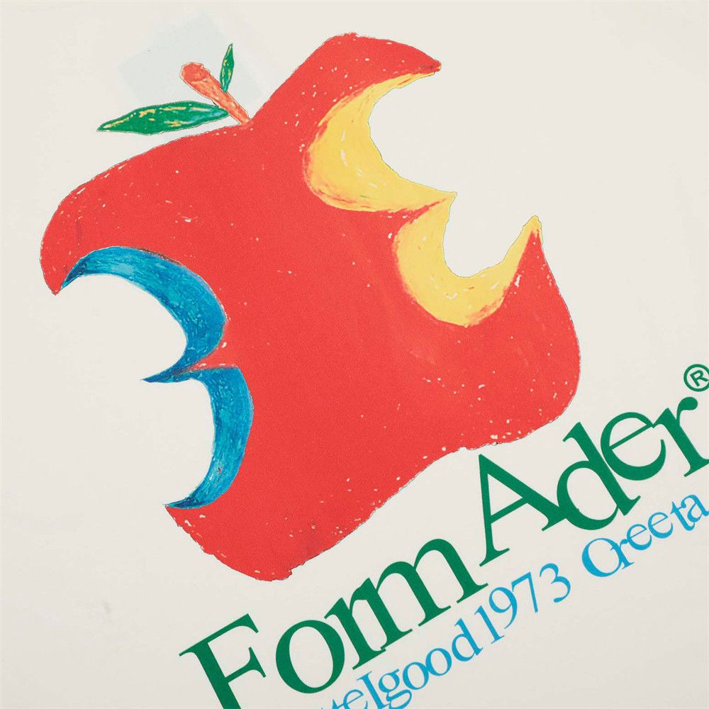 Japanese Brand × Vintage Casual loose men's creative apple hand-painted print t-shirt Size US M / EU 48-50 / 2 - 4 Thumbnail