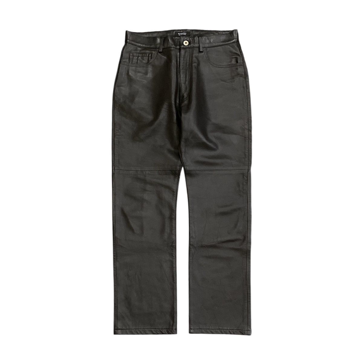 Burberry Burberry Black Label England Lamb Leather Pants Size US 31 - 2 Thumbnail