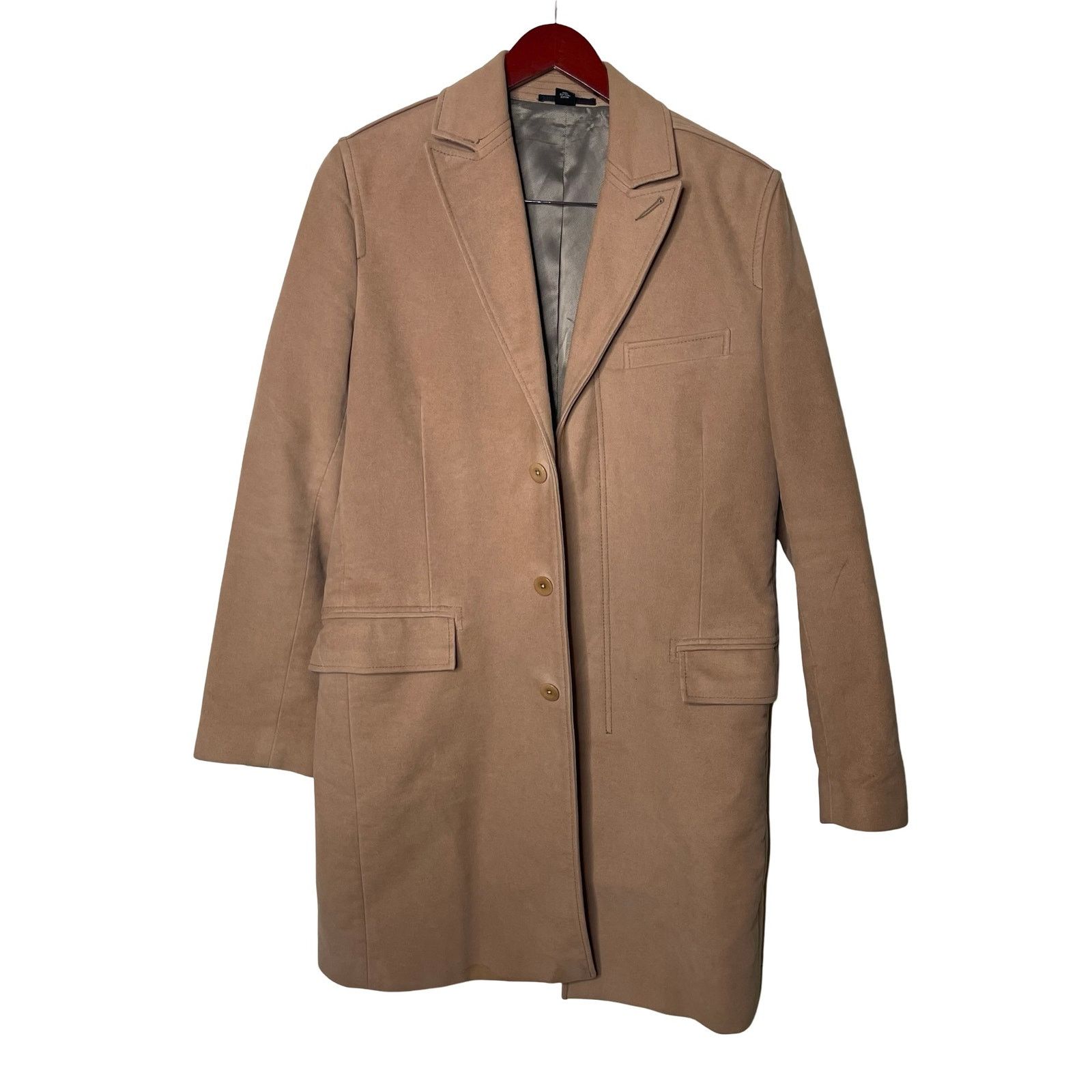 Club Monaco Club Monaco Men Tan 100% canvas cotton classic coat sz M Size US M / EU 48-50 / 2 - 3 Thumbnail