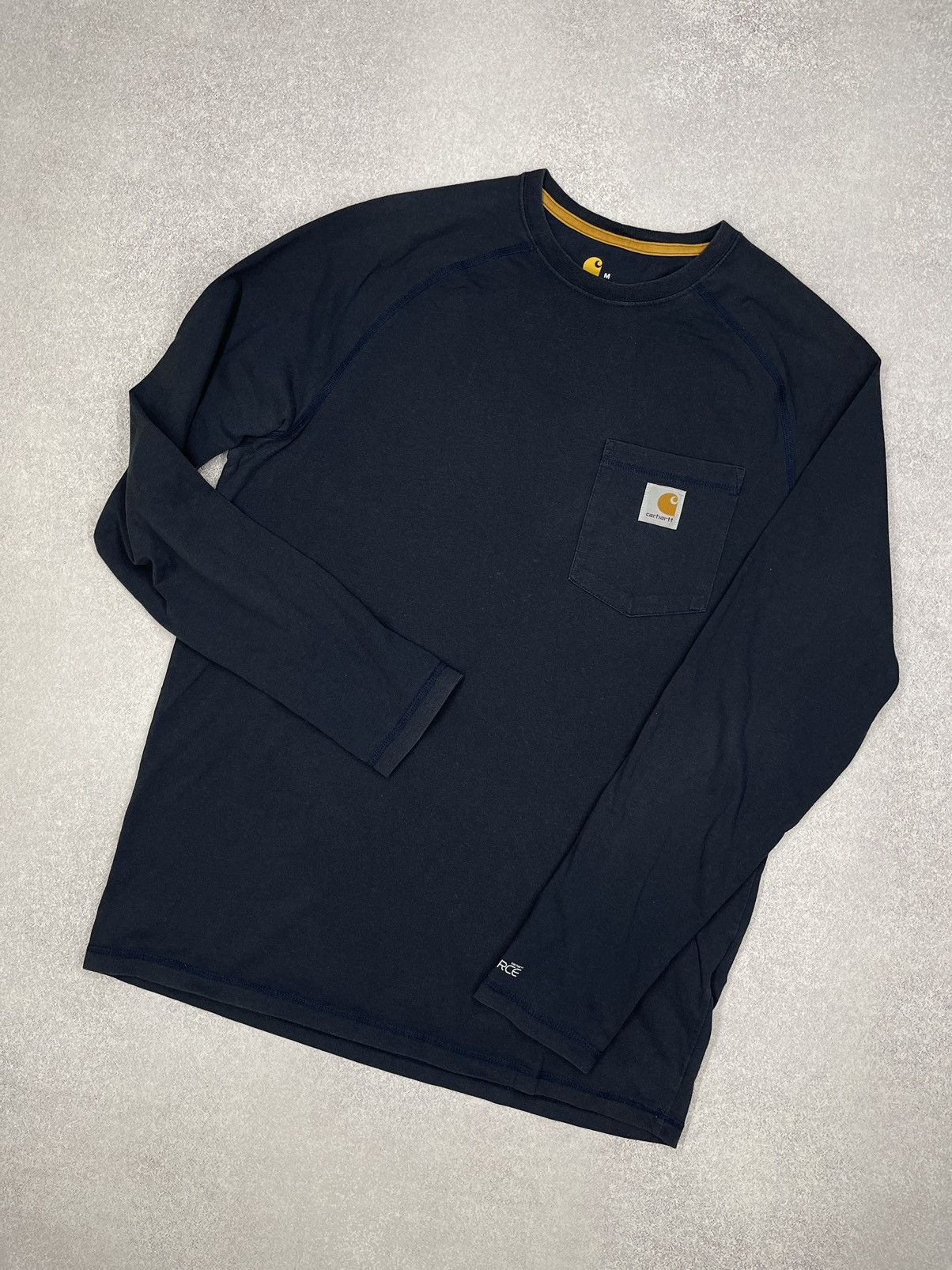 Carhartt × Carhartt Wip × Vintage Vintage Carhartt Force Cotton Longsleeve Navy Y2K Size US M / EU 48-50 / 2 - 1 Thumbnail