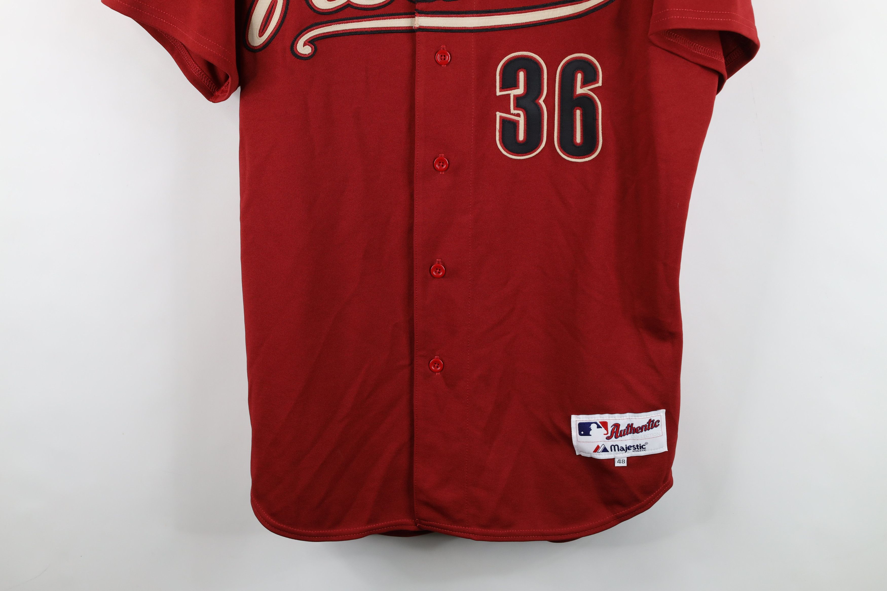 Majestic Vintage 90s Majestic Houston Astros Baseball Jersey #36 USA Size US XXL / EU 58 / 5 - 3 Thumbnail