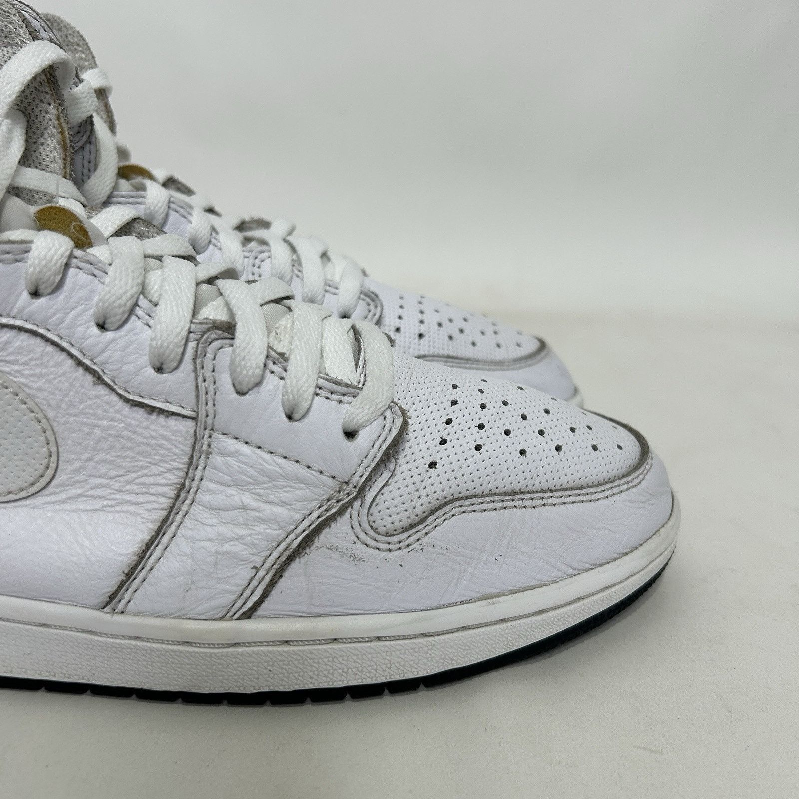 Nike Nike Air Jordan 1 High Retro OG “White Perforated” Size US 12 / EU 45 - 9 Thumbnail