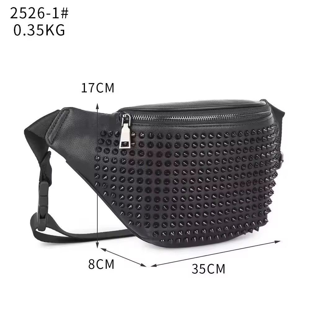 Japanese Brand Studded Faux Leather Bag Size ONE SIZE - 9 Thumbnail