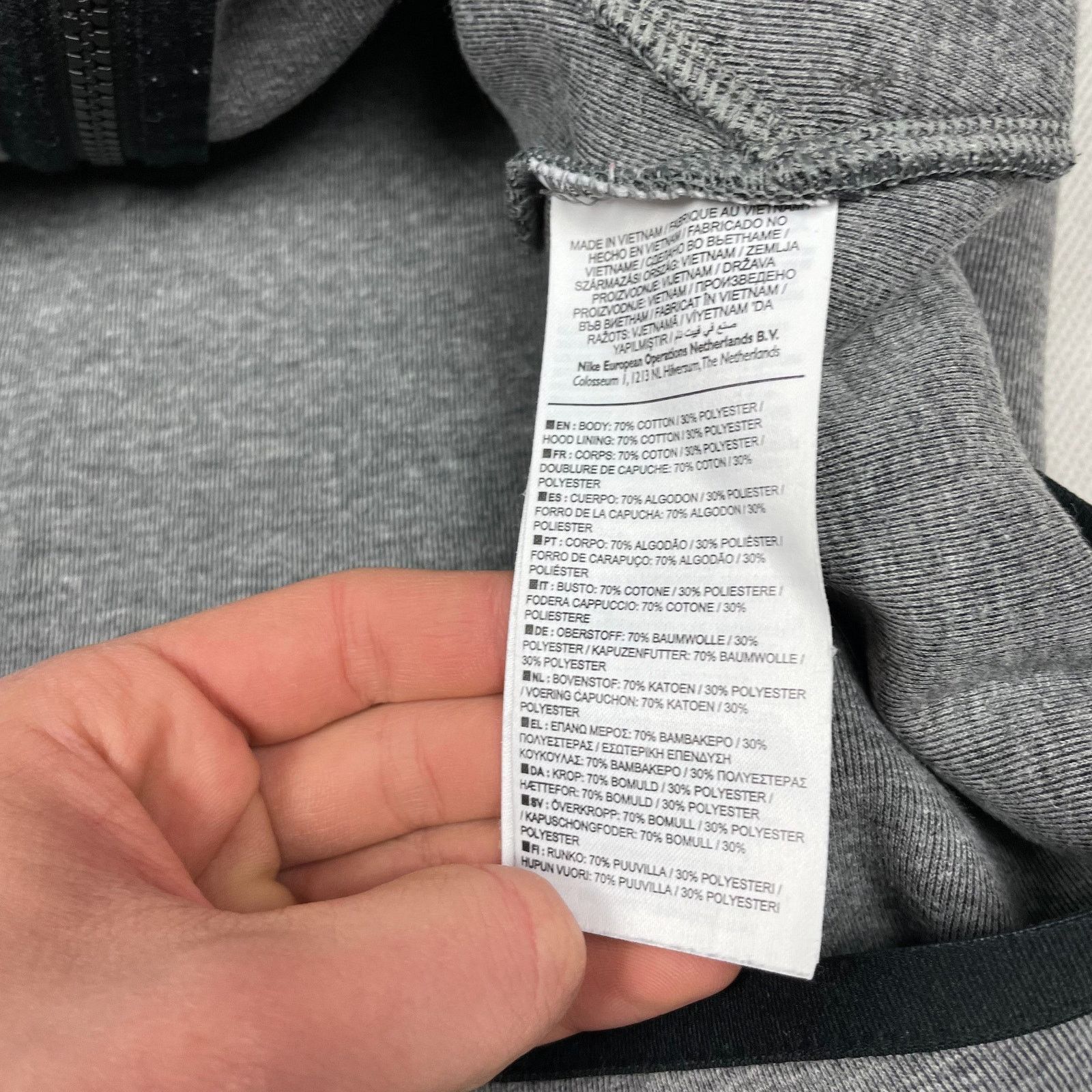 Nike Nike Tech Fleece Men's Gray Cotton Full Zip Hoodie Medium Size US M / EU 48-50 / 2 - 14 Thumbnail