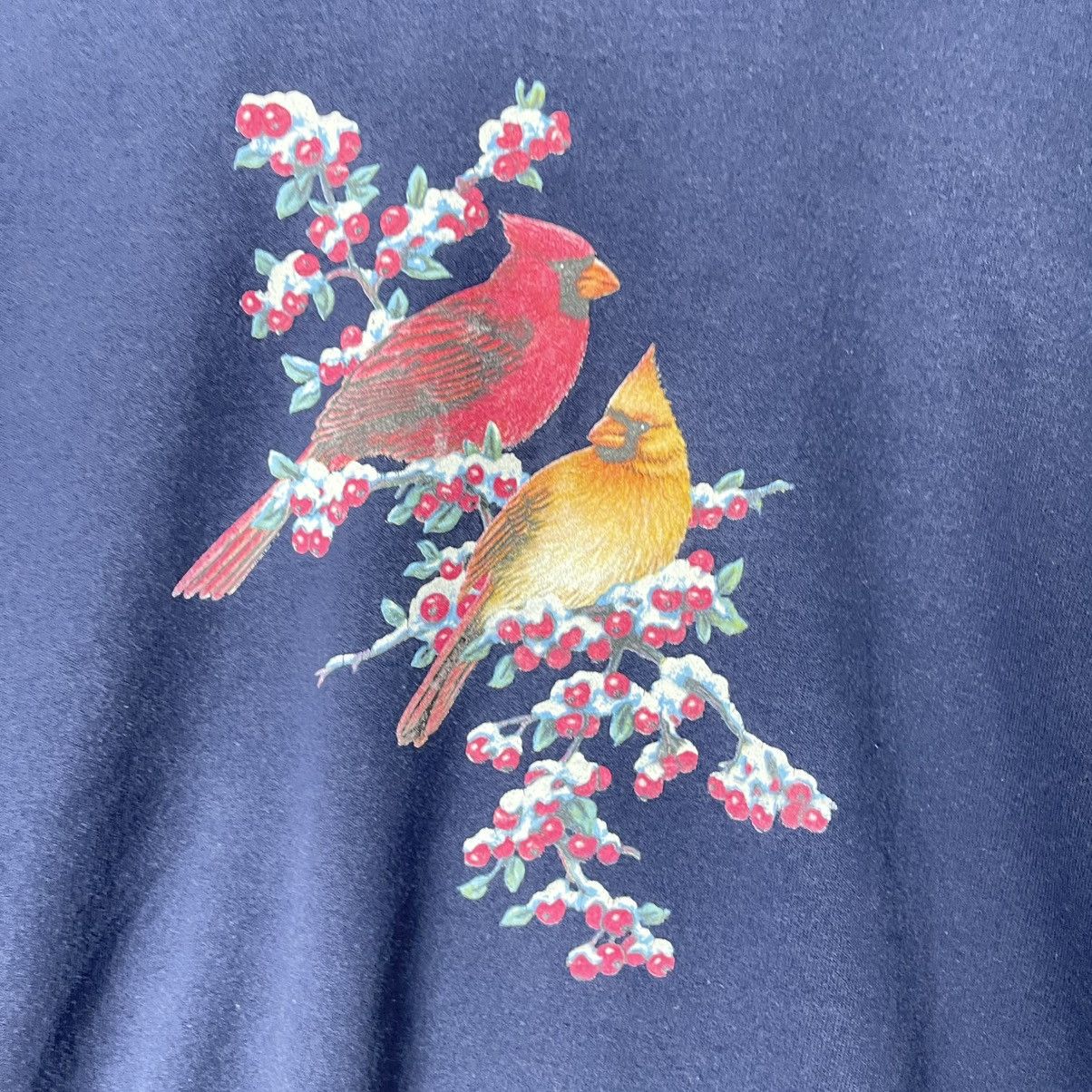 Vintage Vintage Bird Floral Crewneck Sweatshirt (Morning Sun Tag) Size US L / EU 52-54 / 3 - 3 Thumbnail