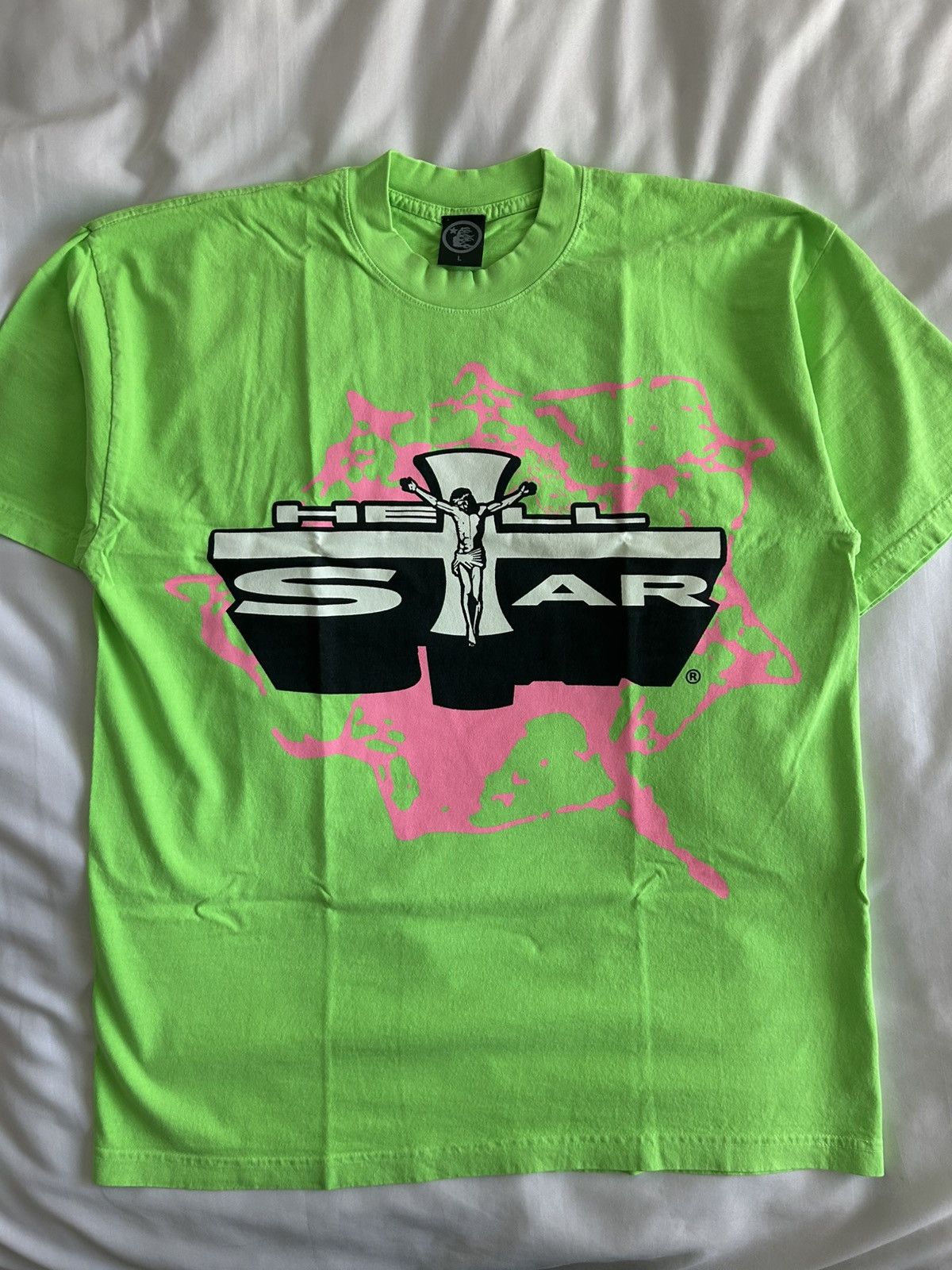 HELLSTAR Hellstar Jesus Tee Green Path to Paradise Large Capsule 9 Size US L / EU 52-54 / 3 - 2 Thumbnail