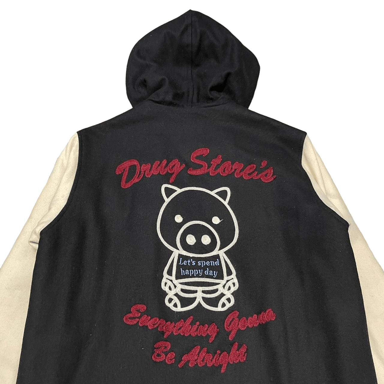 Japanese Brand Vintage Drug Store's Varsity Hooded Jacket Size US M / EU 48-50 / 2 - 2 Thumbnail