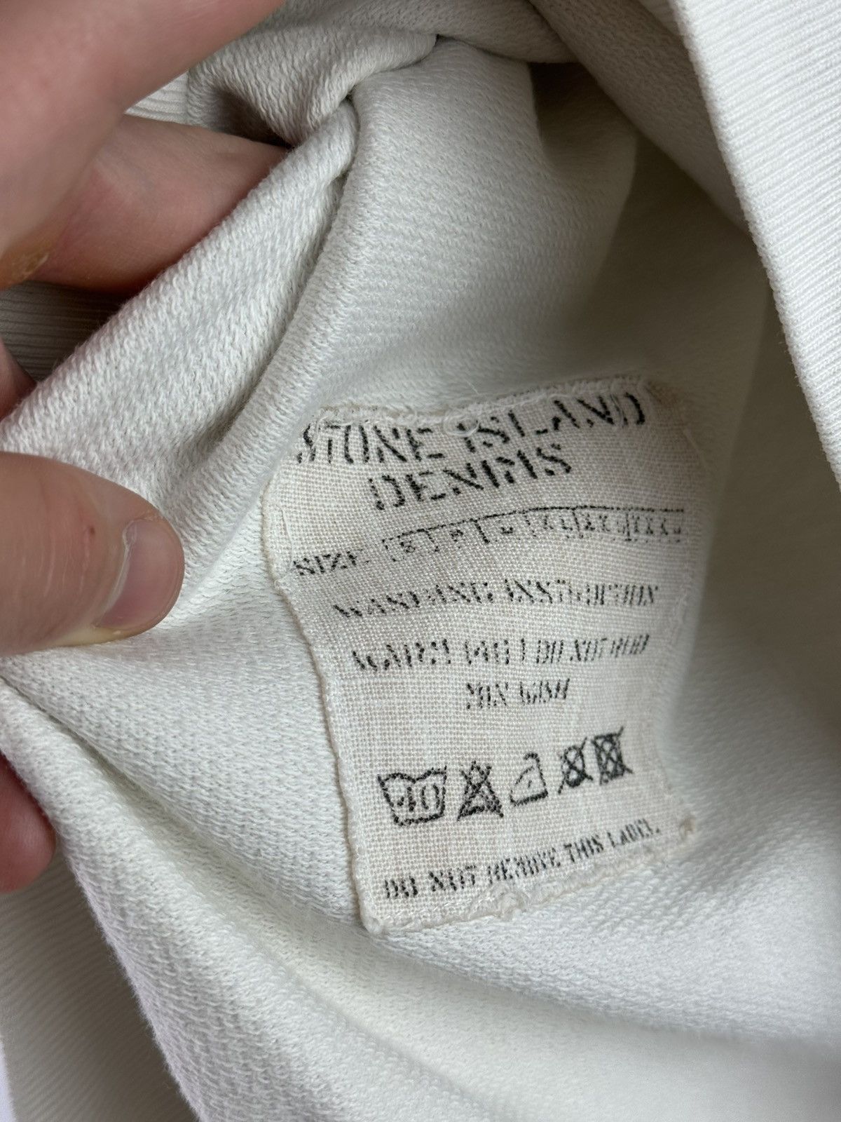 Stone Island Stone Island Denims White Hoodie Size US M / EU 48-50 / 2 - 6 Thumbnail