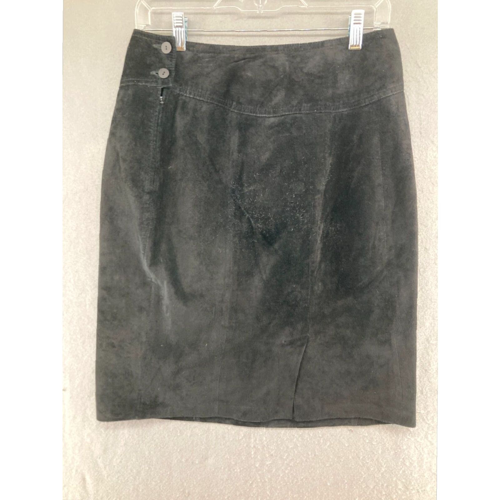 Lord & Taylor Womens Leather Skirt Black XL Straight Pencil Lord Taylor 8832 Size 30" / US 8 / IT 44 - 5 Thumbnail