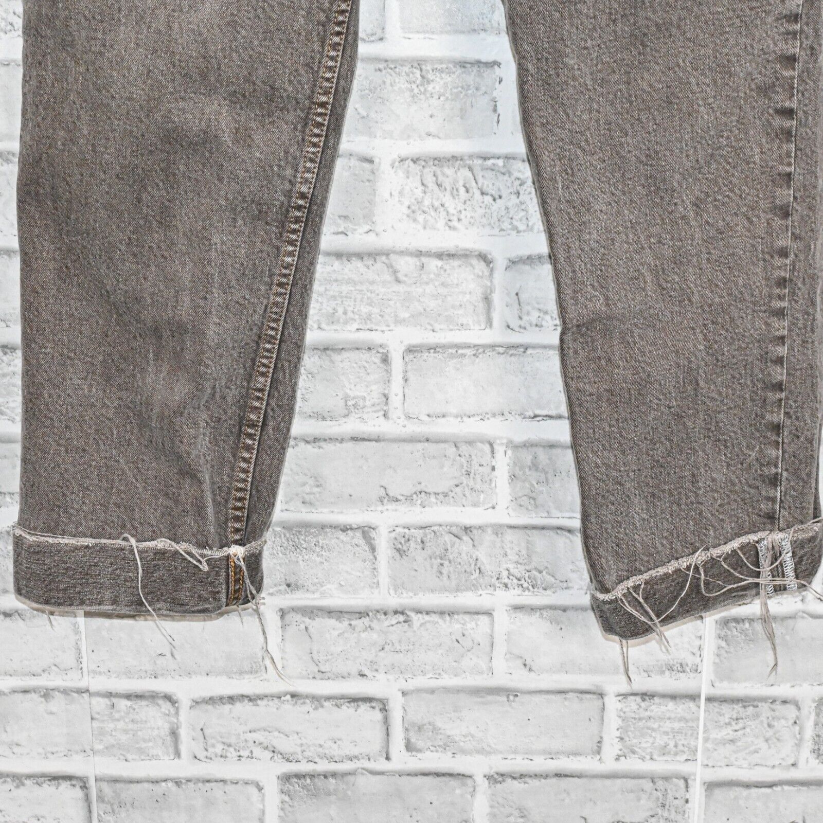 RE/DONE RE/DONE 70s Ultra High Rise Stove Pipe Jeans Grey wash raw Size US 31 - 9 Thumbnail