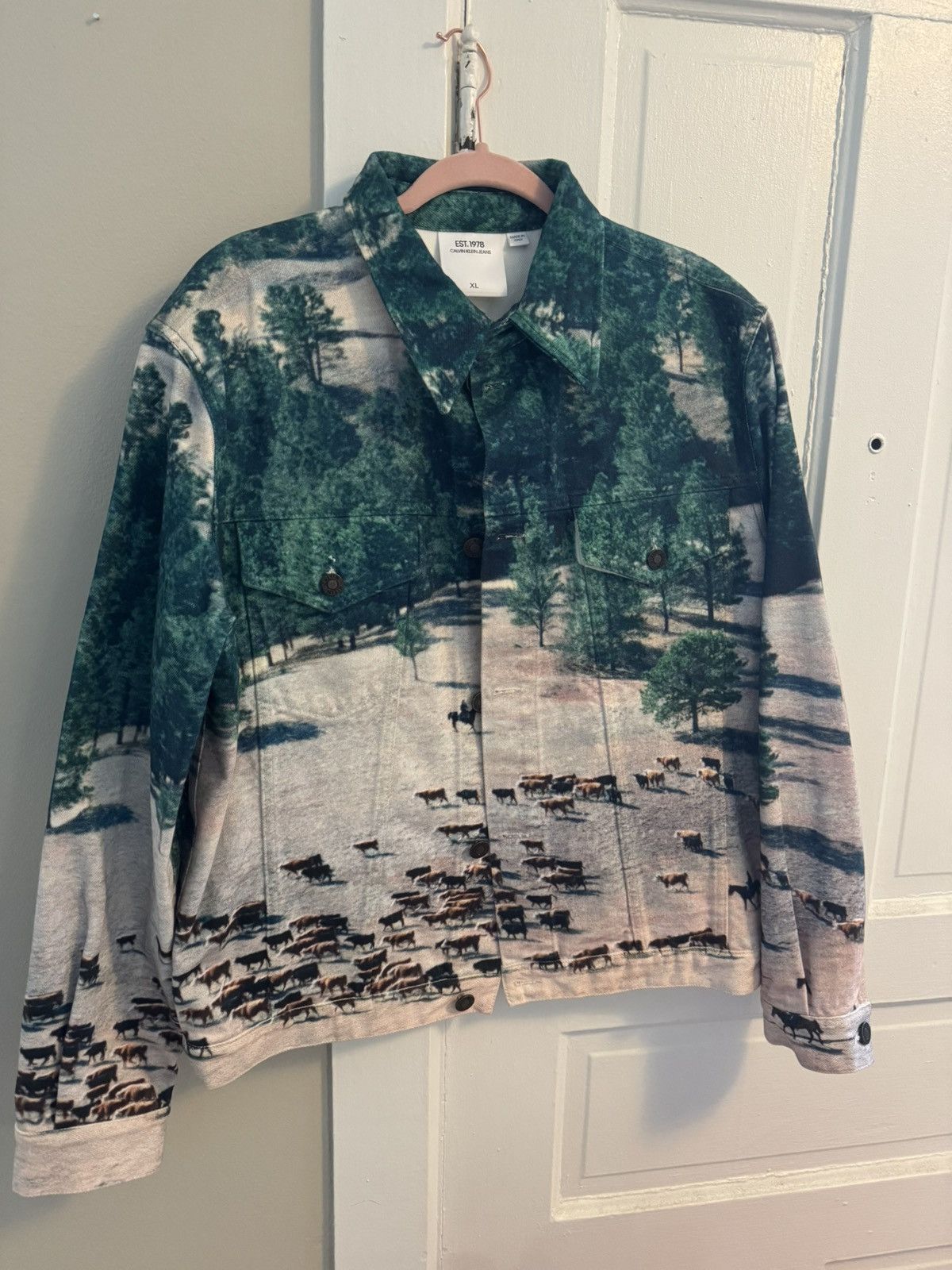 Calvin klein landscape jacket online