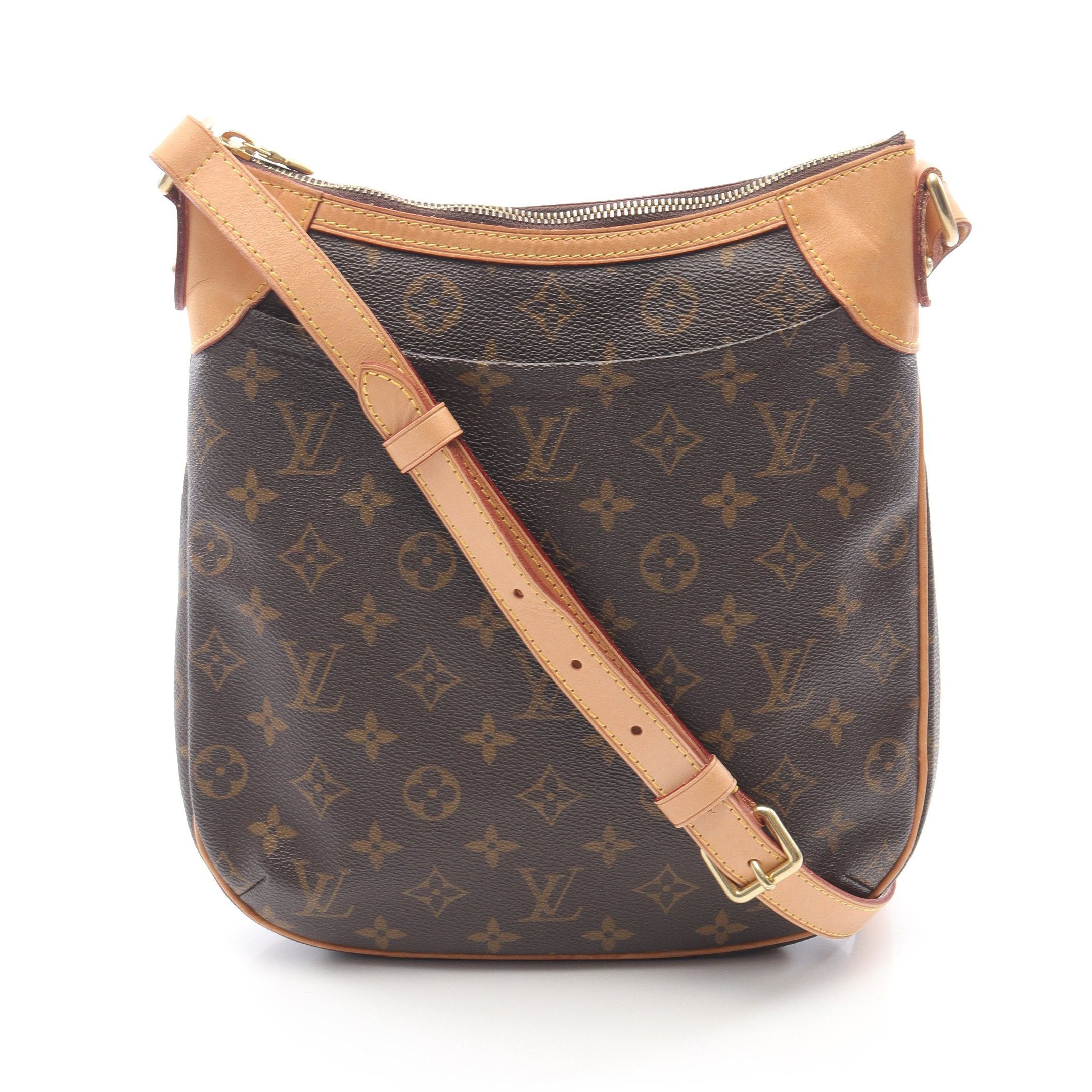 Louis Vuitton Louis Vuitton Odeon Pm Monogram Shoulder Bag Leather Brown Size ONE SIZE - 1 Thumbnail