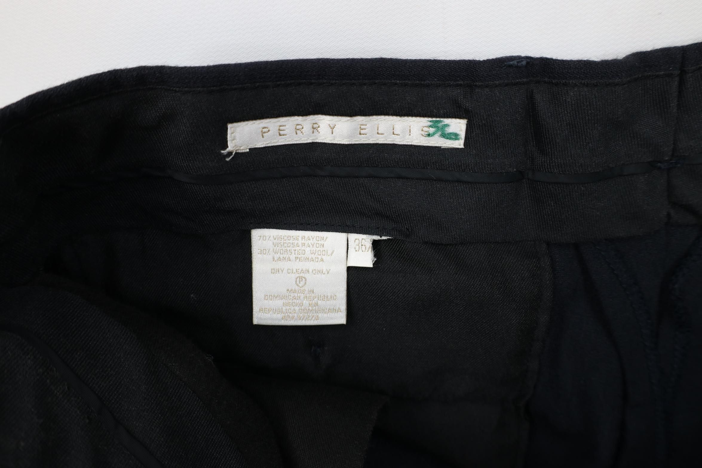 Vintage Vintage 90s Streetwear Gabardine Knit Wide Leg Chino Pants Size US 38 / EU 54 - 7 Thumbnail