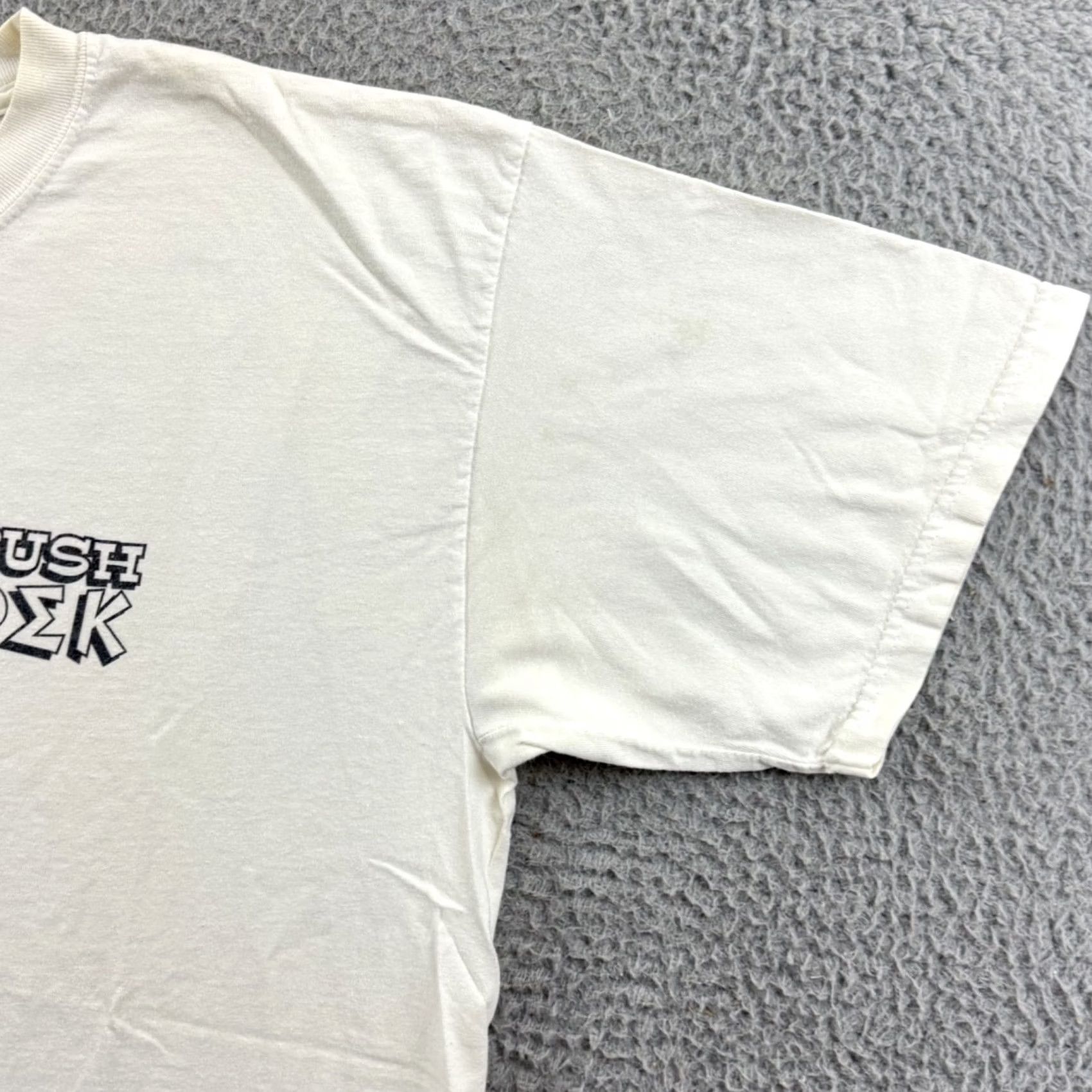 Gildan VINTAGE Phi Sigma Kappa Shirt Mens XL White 90s Greek Fraternity Gildan Short Sleeve Size US XL / EU 56 / 4 - 6 Thumbnail