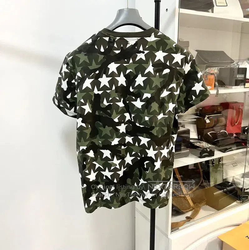 Valentino Valentino Camouflage Star Print Men's T-Shirt . Size US S / EU 44-46 / 1 - 8 Thumbnail