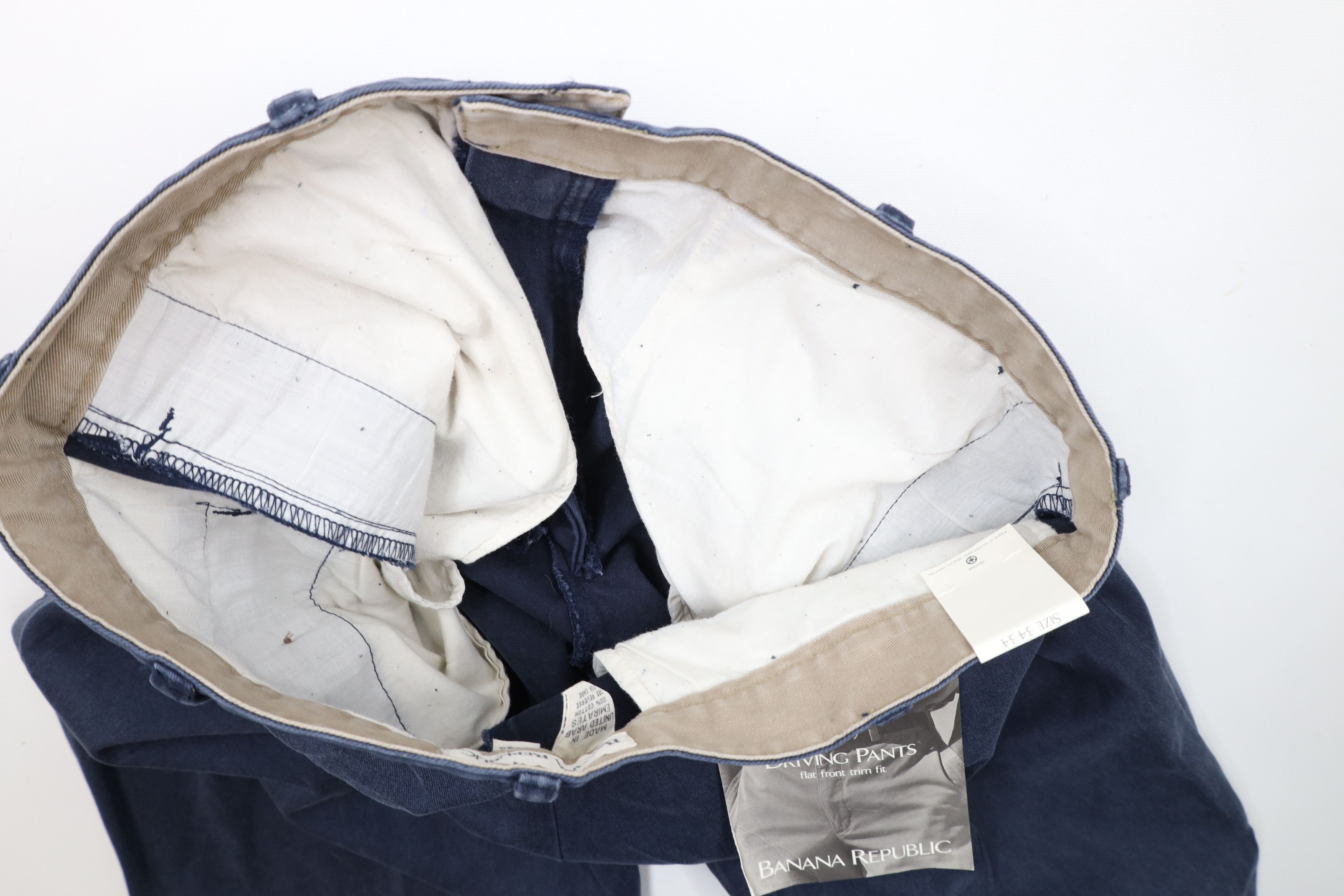 Banana Republic × Vintage Deadstock Vintage 90s Banana Republic Wide Leg Driving Pants Size US 34 / EU 50 - 8 Thumbnail