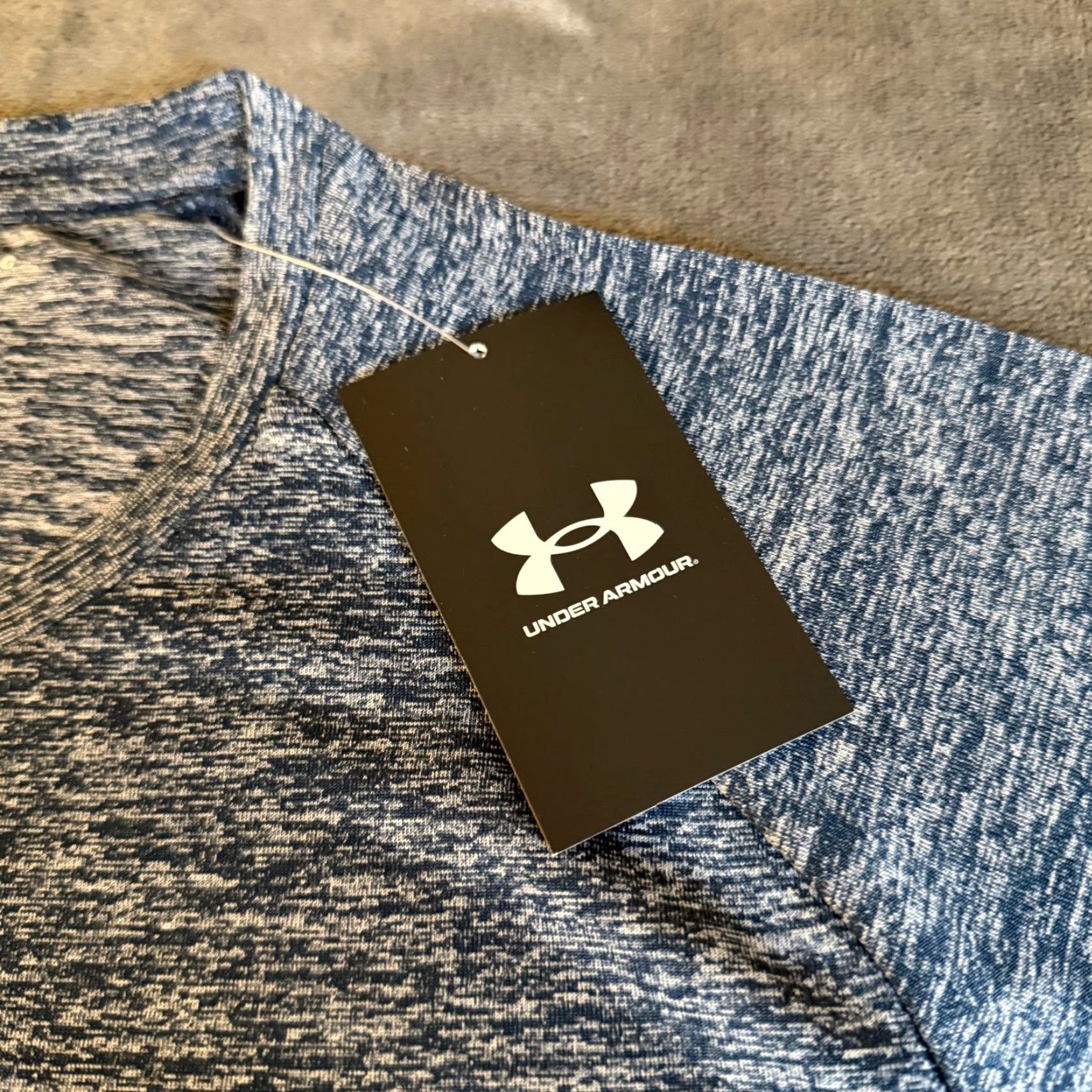 Under Armour Under Armour Tech T-Shirt Loose Fit Short Sleeve Heather Blue Mens Large NWT Size US L / EU 52-54 / 3 - 4 Thumbnail