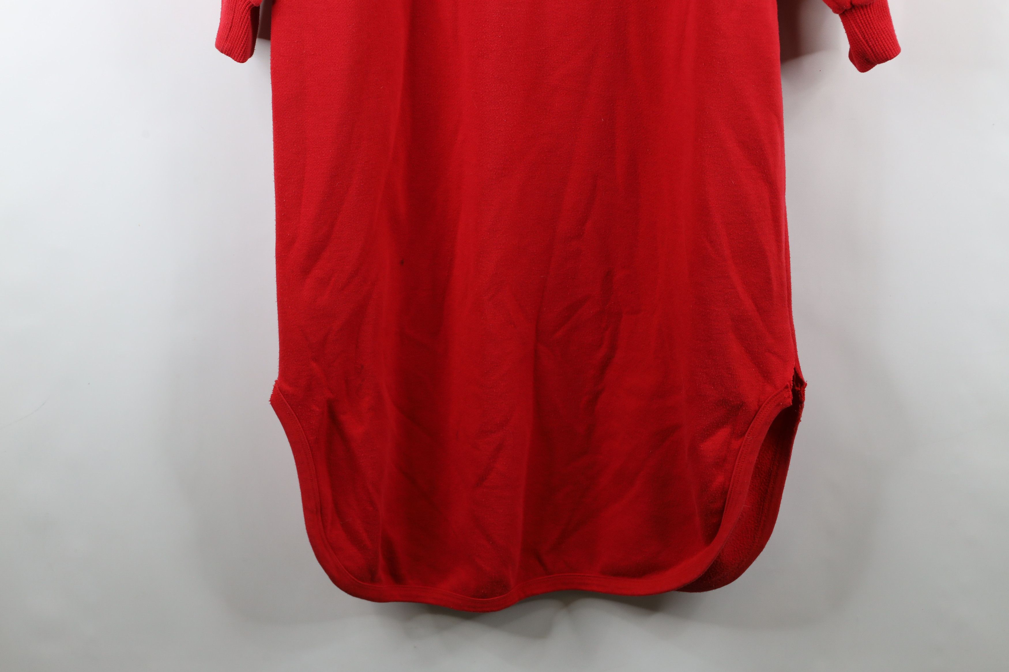 Vintage Vintage 90s Cat Dog Piano Night Gown Sweatshirt Red Size M / US 6-8 / IT 42-44 - 4 Thumbnail