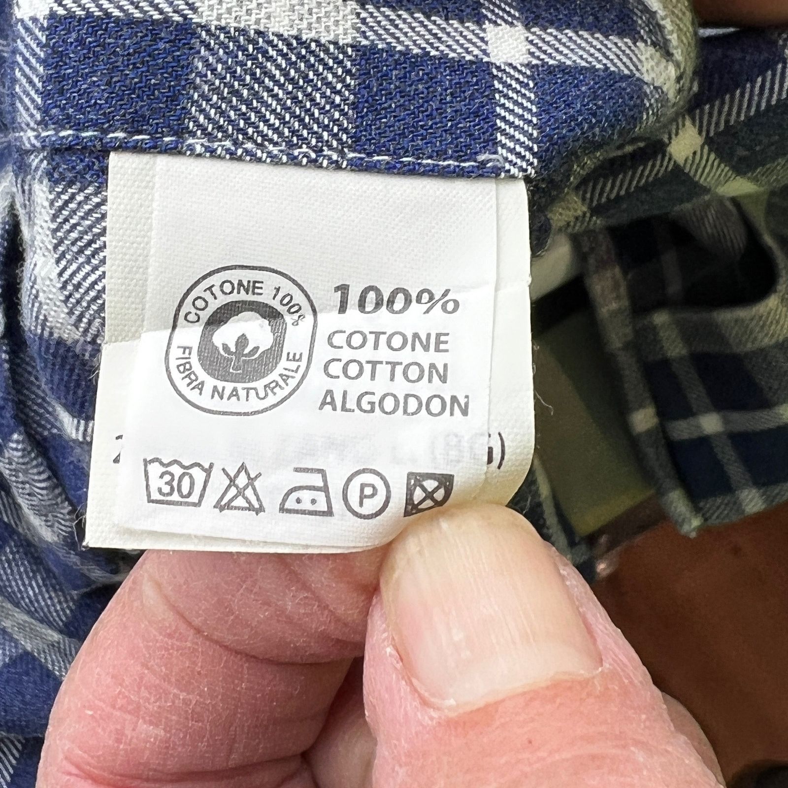 Other Marc Allen Clothiers Plaid Button Up Shirt Blue Size US M / EU 48-50 / 2 - 7 Thumbnail