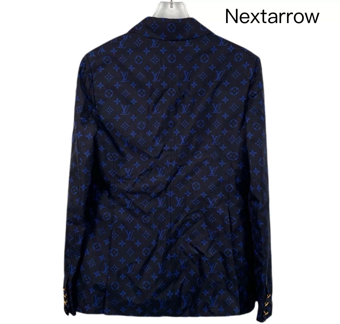 Louis Vuitton Louis Vuitton Lv blue logo with floral silk suit jacket Size US S / EU 44-46 / 1 - 2 Thumbnail