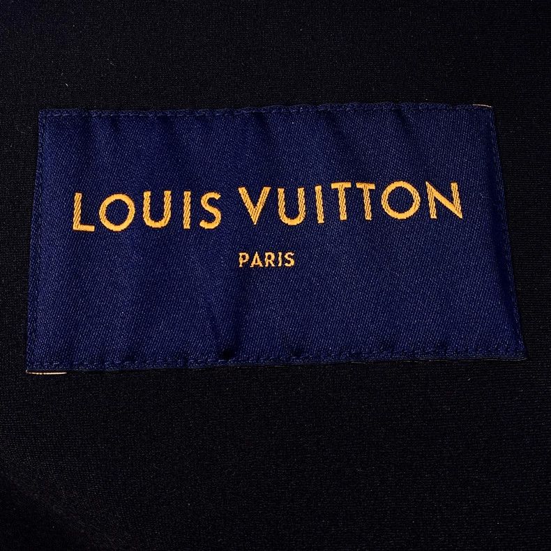 Louis Vuitton Louis Vuitton Dark blue hooded zip-up leather jacket Size US S / EU 44-46 / 1 - 5 Thumbnail