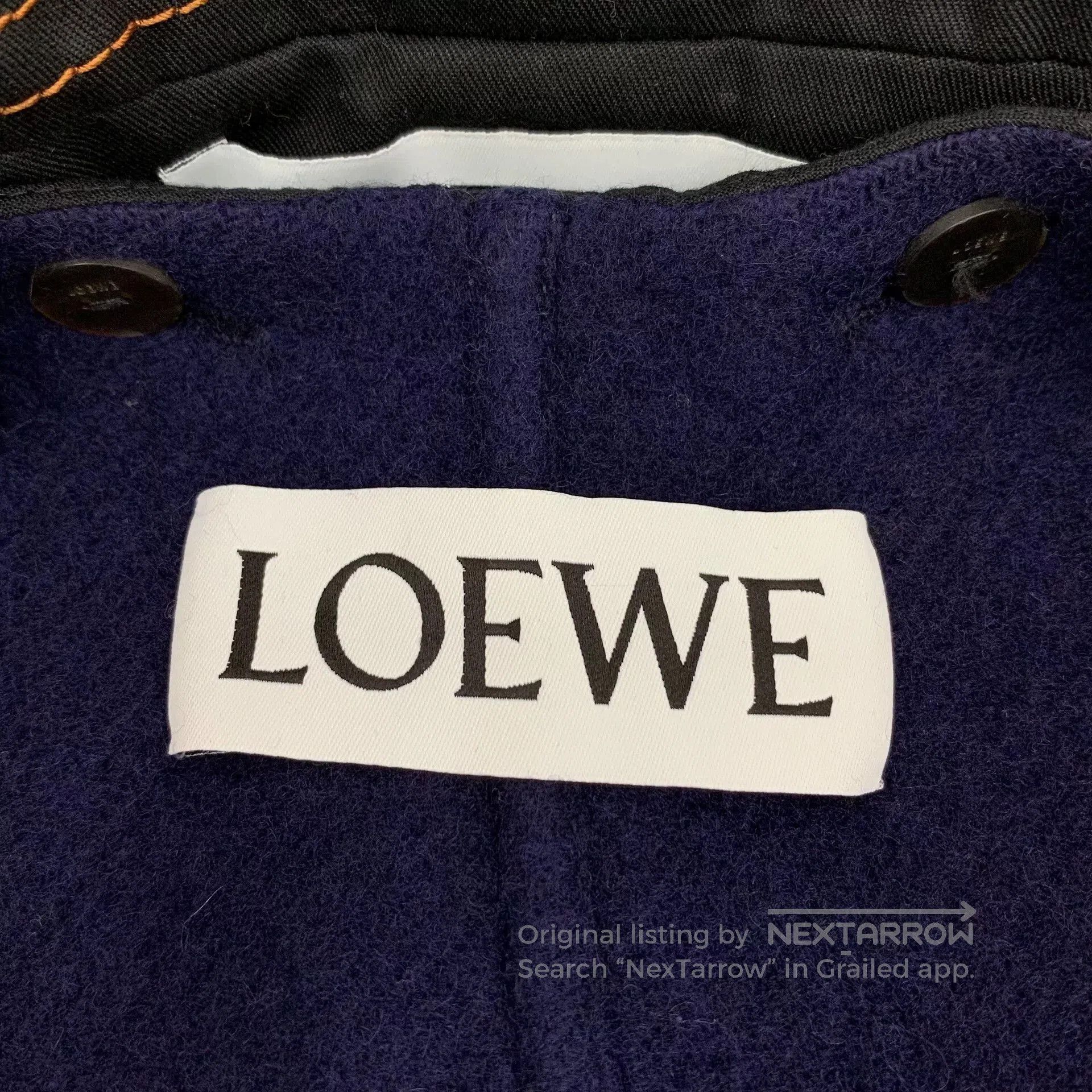 Loewe Loewe Color-Block Fringe Cotton Belted Trench. Size XS / US 0-2 / IT 36-38 - 6 Thumbnail