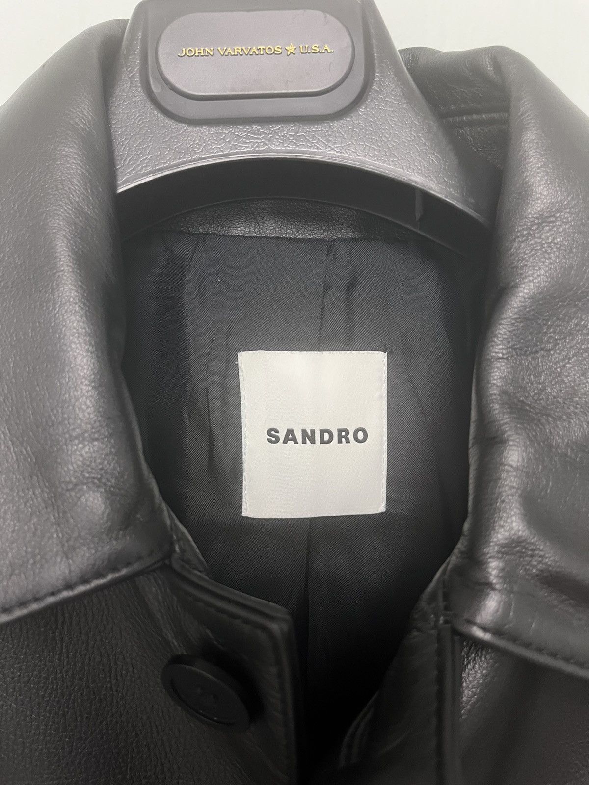 Sandro Sandro Long Leather Coat medium Size M / US 6-8 / IT 42-44 - 6 Thumbnail